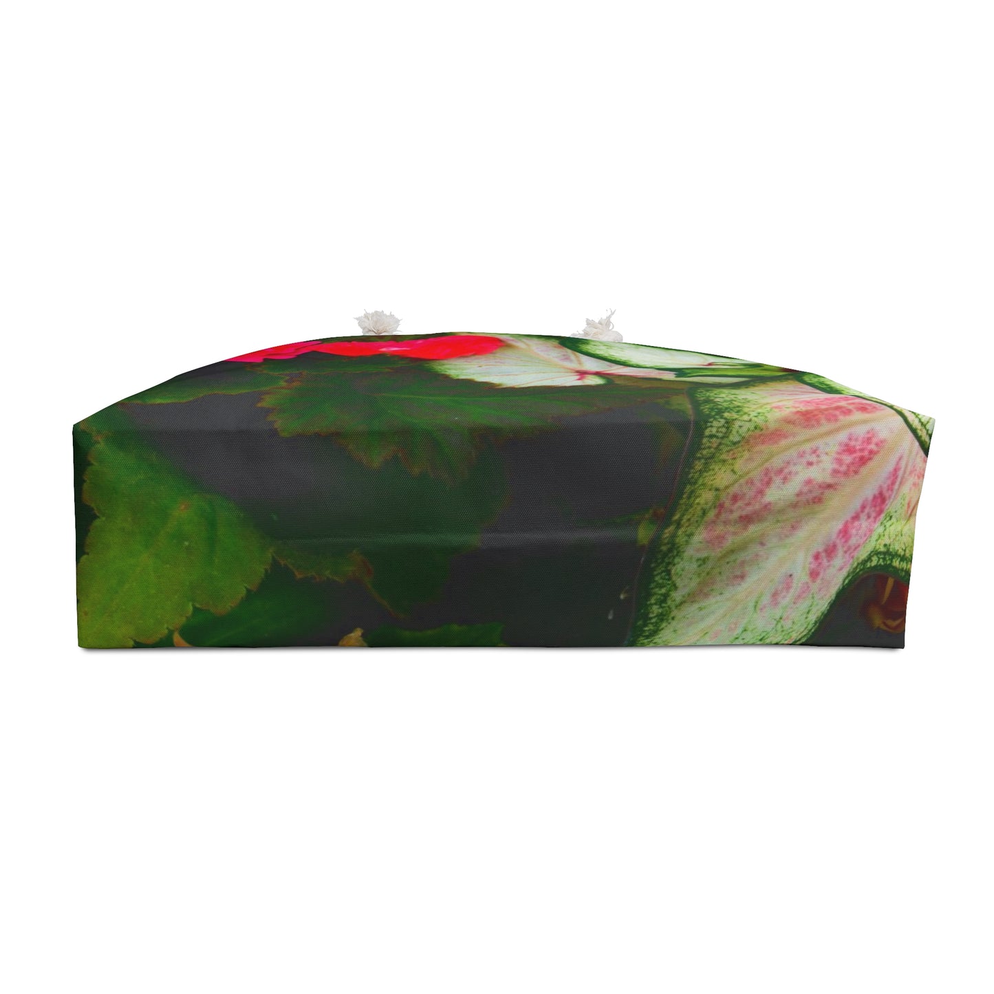 Red Floral Rose Weekender Bag