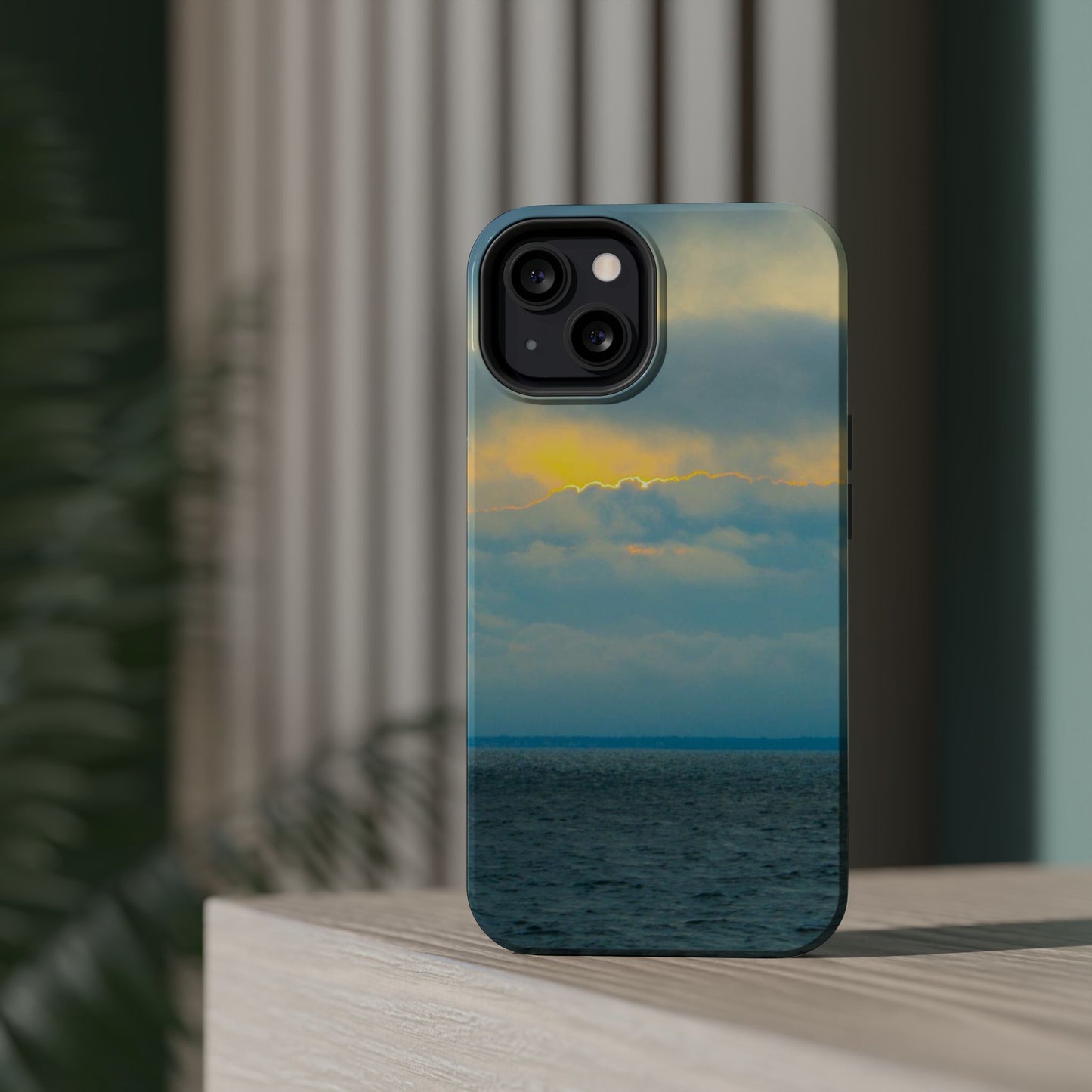 Baby Blues of Nantucket Sea Inspired MagSafe Tough Cases MagSafe Tough iPhone Cases|Durable and Flexible| Impact-resistant MagSafe|Electronic Accessories| Nantucket|Sunset