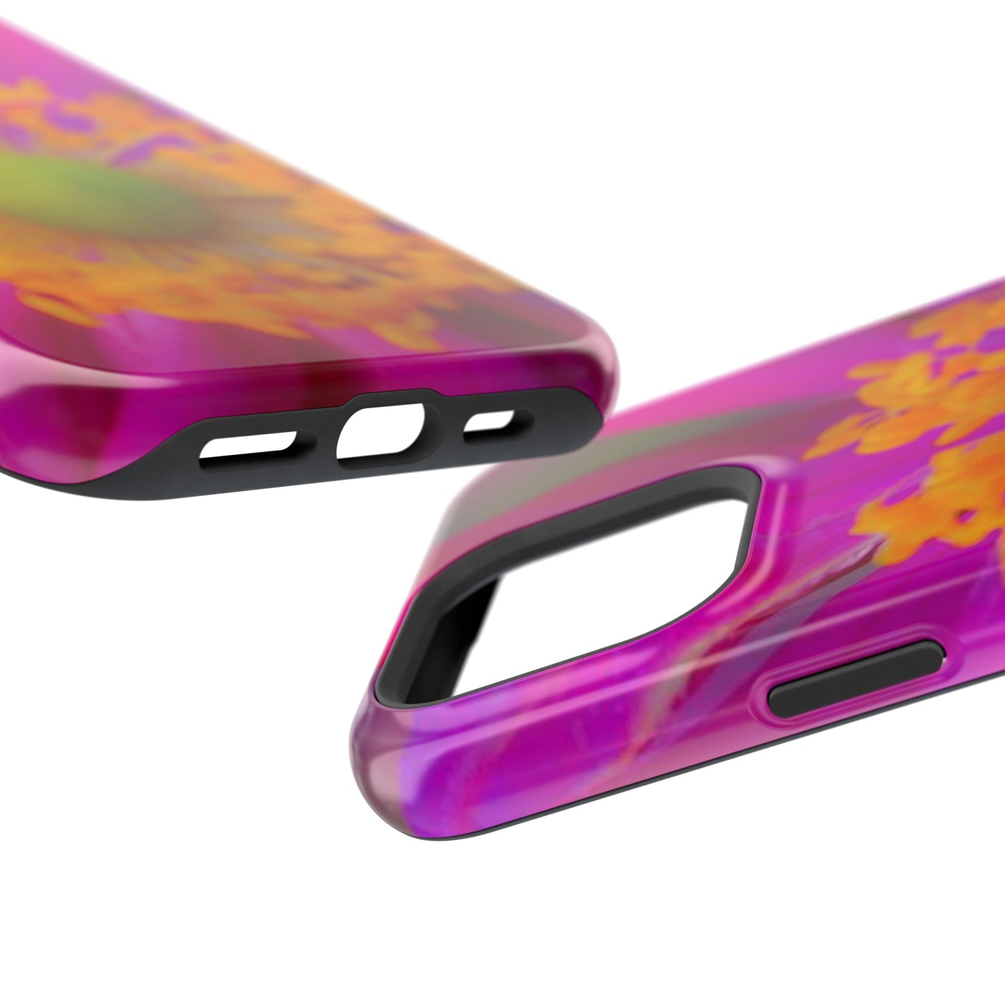 MagSafe Tough Cases Flower Pop Pink Floral Durable and Flexible Impact-resistant iPhone MagSafe Case| Aesthetics and Function MagSafe Case|Gifts|Great for Fall|Electronic Accessories|Martha's Vineyard