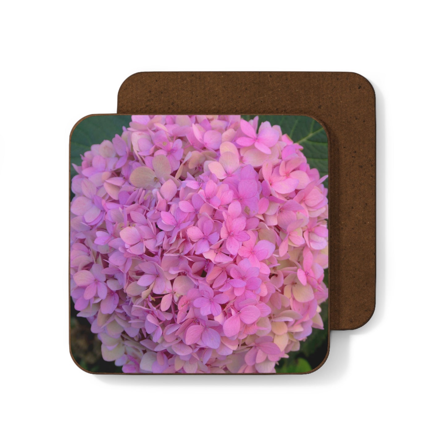Blush Globe of Hydrangea Hardboard Back Coaster | Stylish Floral Coaster | Housewarming Gift |Corporate Gift | Home Decor | Home Accessories | Gifts
