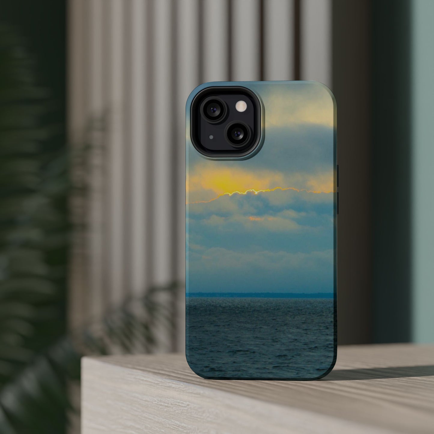Baby Blues of Nantucket Sea Inspired MagSafe Tough Cases MagSafe Tough iPhone Cases|Durable and Flexible| Impact-resistant MagSafe|Electronic Accessories| Nantucket|Sunset
