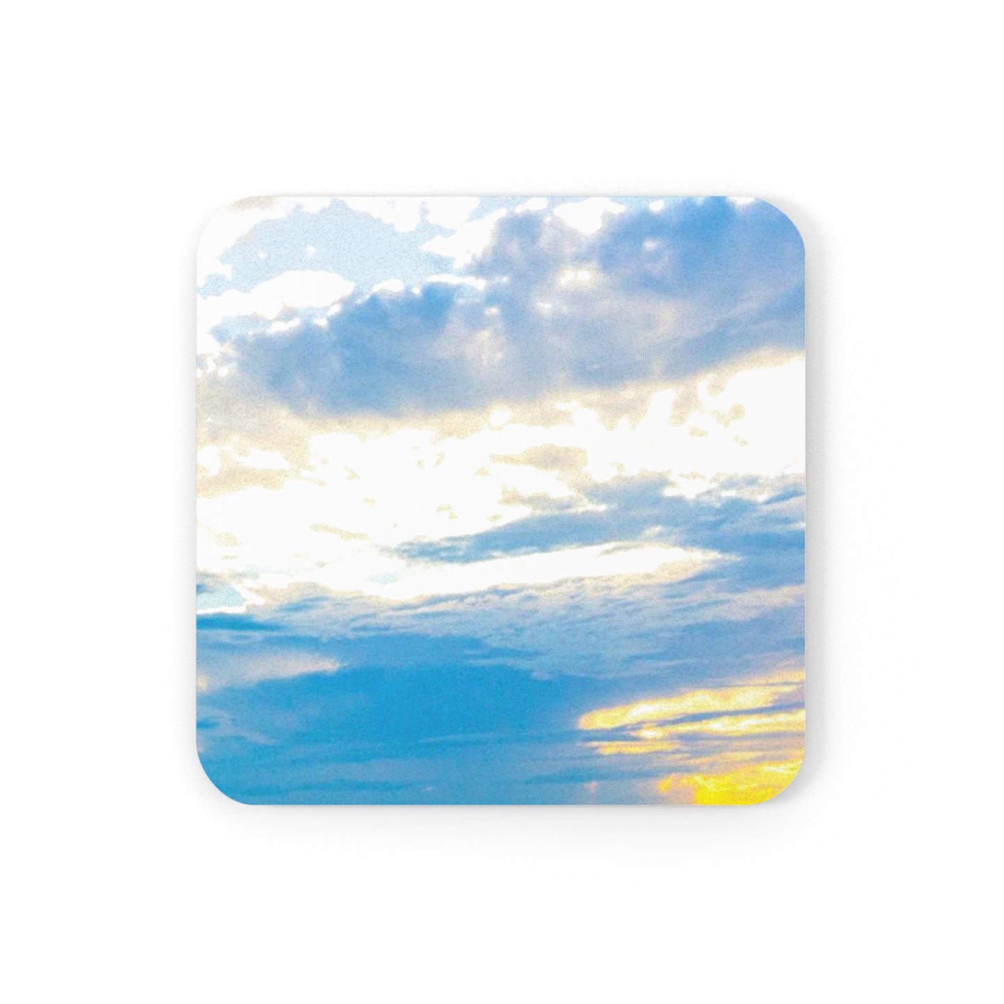 Blue Sea Glass Cork Back Coaster | Unique Custom Ocean-themed Stylish Coasters | Housewarming Gift | Shower Gift | Home Accessories | Home Decor