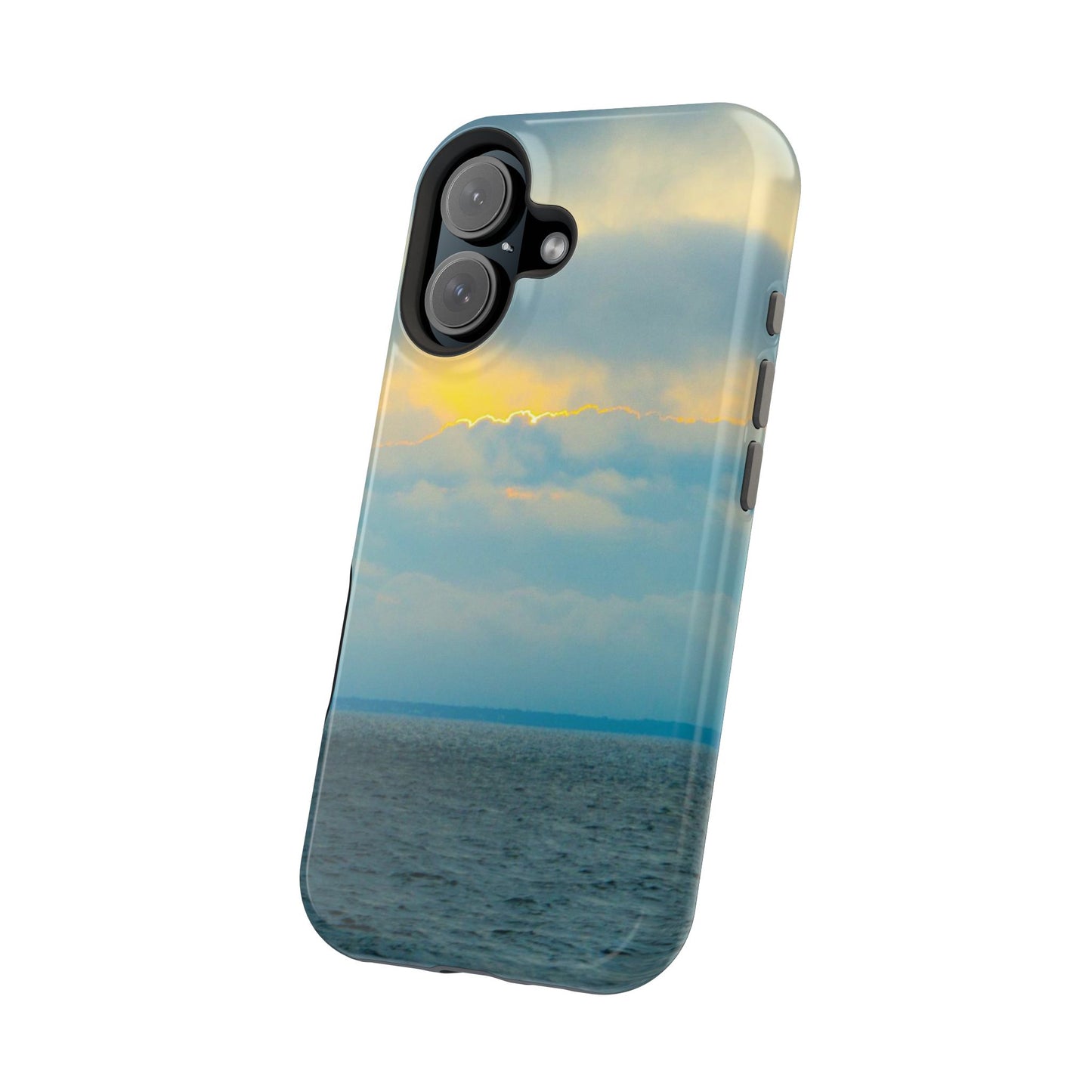 Baby Blues of Nantucket Sea Inspired MagSafe Tough Cases MagSafe Tough iPhone Cases|Durable and Flexible| Impact-resistant MagSafe|Electronic Accessories| Nantucket|Sunset