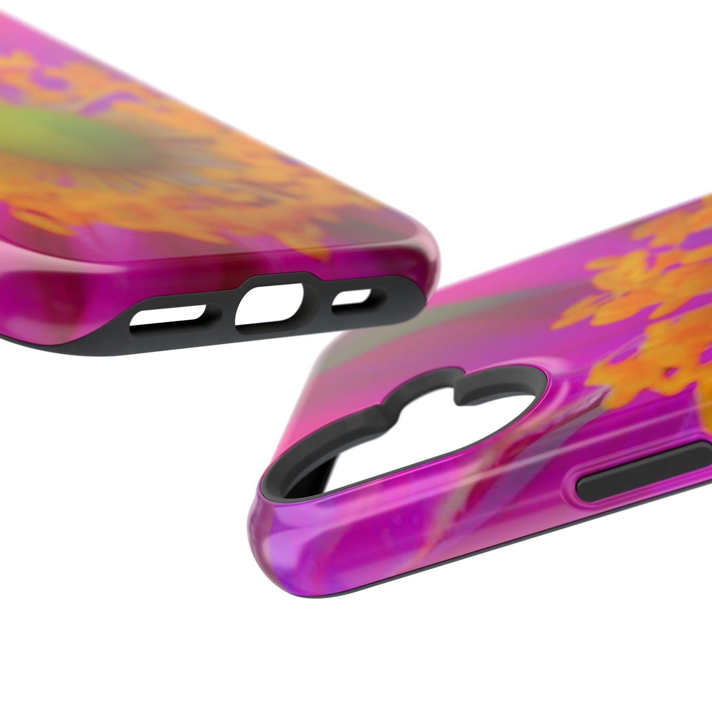 MagSafe Tough Cases Flower Pop Pink Floral Durable and Flexible Impact-resistant iPhone MagSafe Case| Aesthetics and Function MagSafe Case|Gifts|Great for Fall|Electronic Accessories|Martha's Vineyard