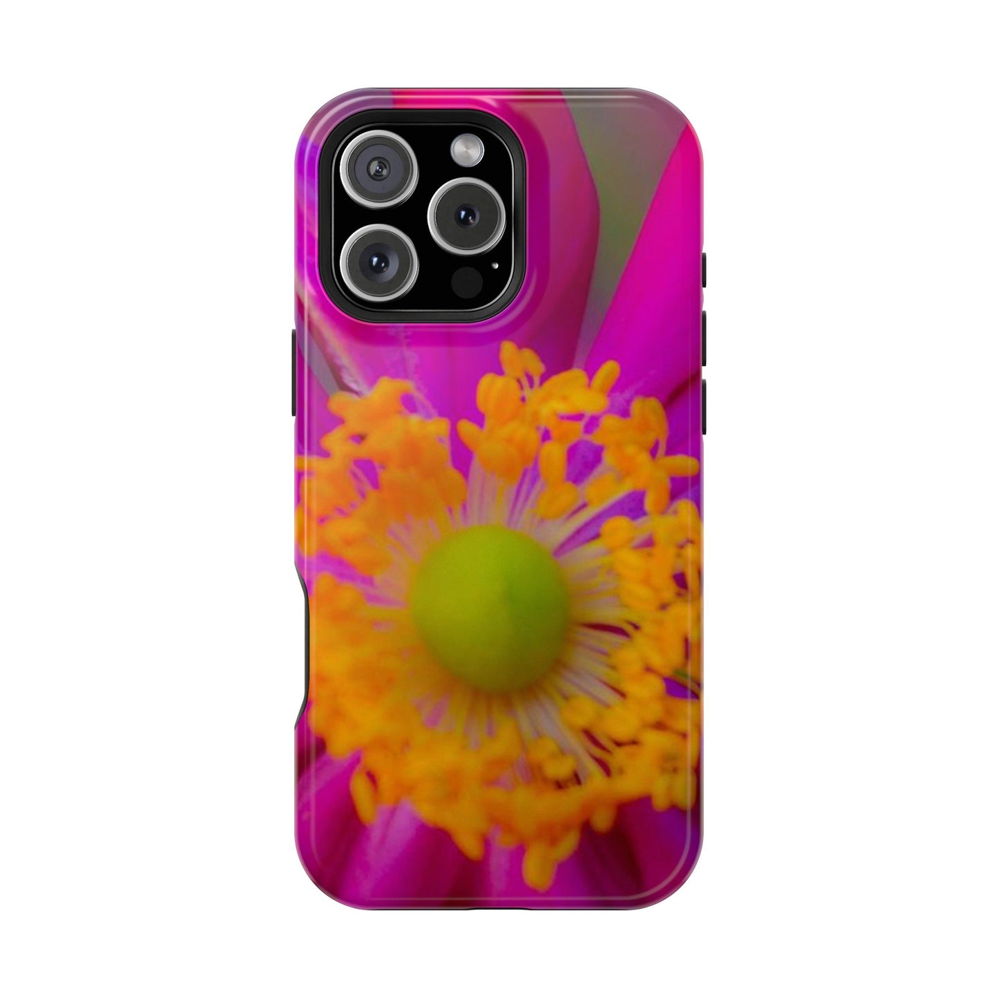 MagSafe Tough Cases Flower Pop Pink Floral Durable and Flexible Impact-resistant iPhone MagSafe Case| Aesthetics and Function MagSafe Case|Gifts|Great for Fall|Electronic Accessories|Martha's Vineyard
