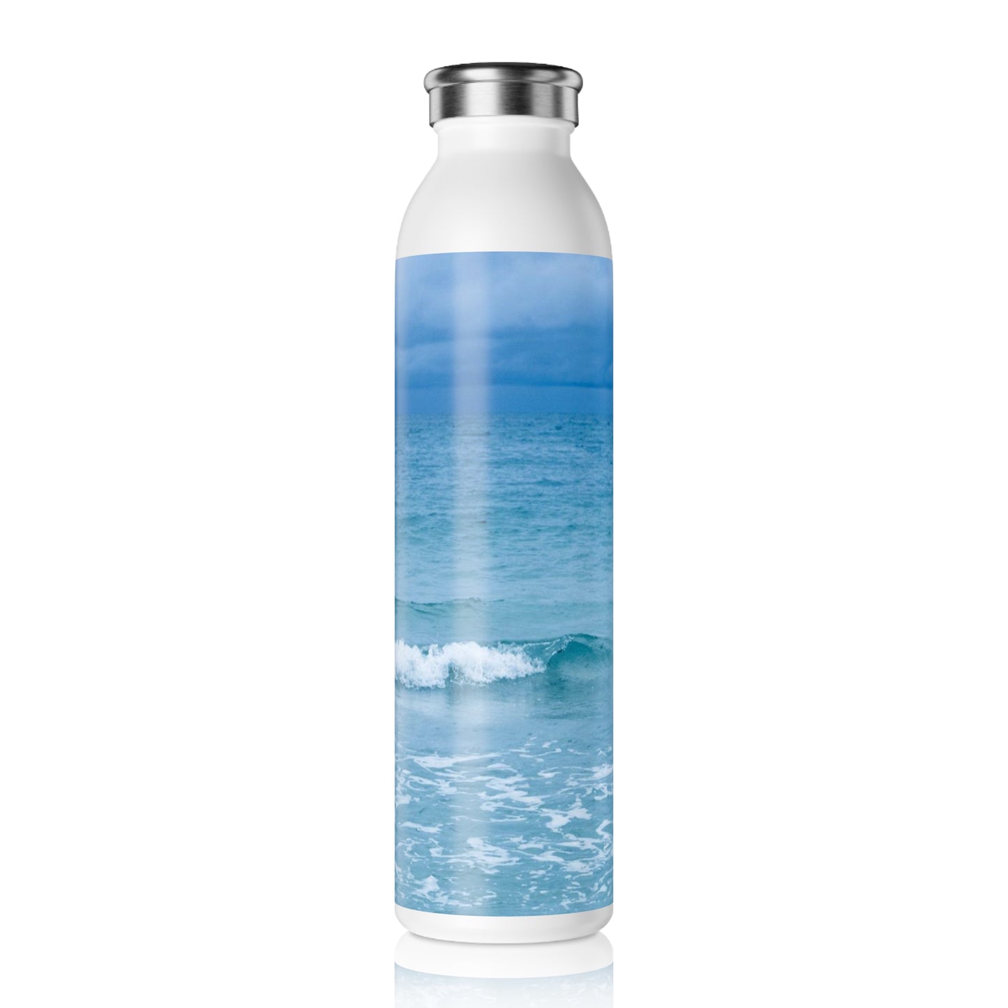 Blue Paradise Slim Water Bottle Slim Water Bottle 20oz double-wall Stainless Steel Bottle Hot and Cold Beverage