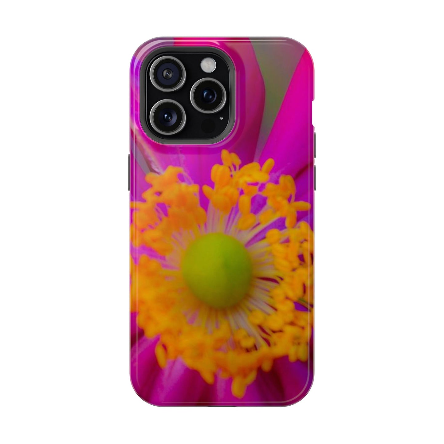 MagSafe Tough Cases Flower Pop Pink Floral Durable and Flexible Impact-resistant iPhone MagSafe Case| Aesthetics and Function MagSafe Case|Gifts|Great for Fall|Electronic Accessories|Martha's Vineyard