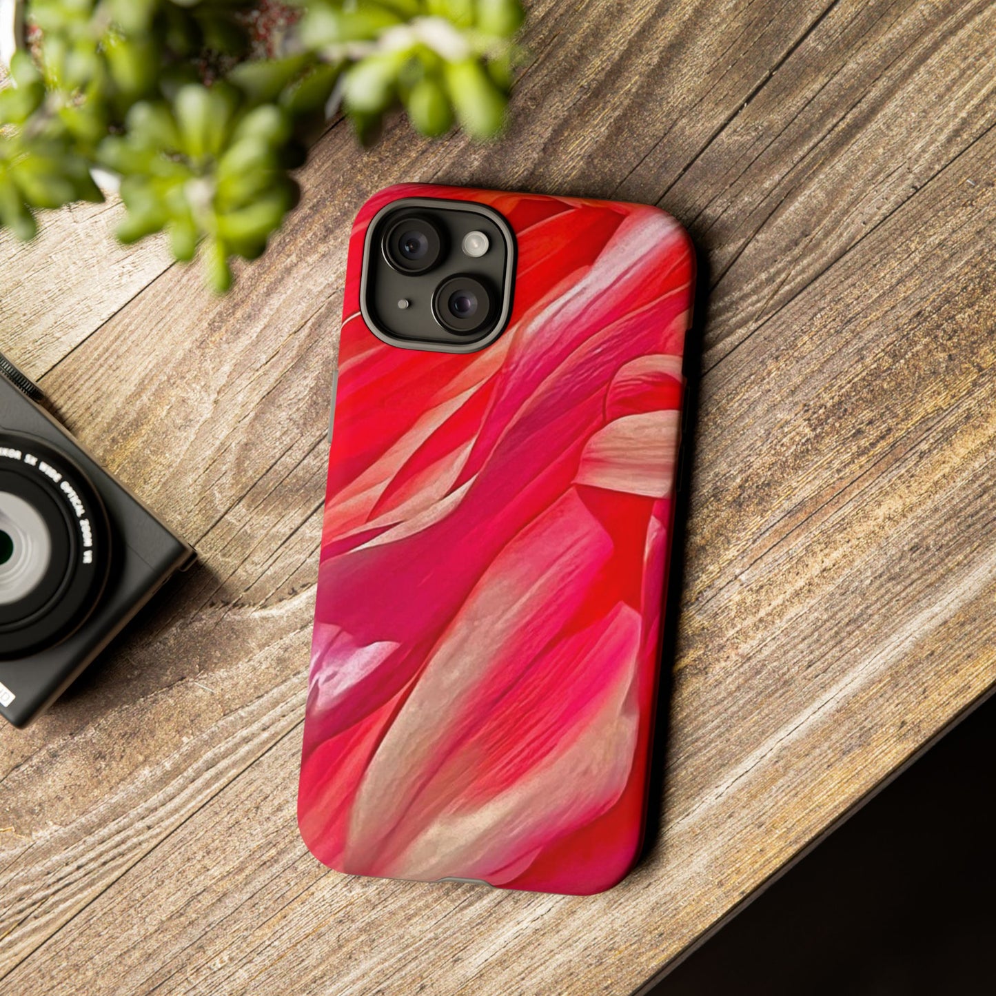 Ribbons of Color Floral Phone Case|Ribbons of Color for Apple iPhone| Samsung Galaxy| Google Pixel|Ruby|Electronic Accessories|Great for Fall|Nantucket