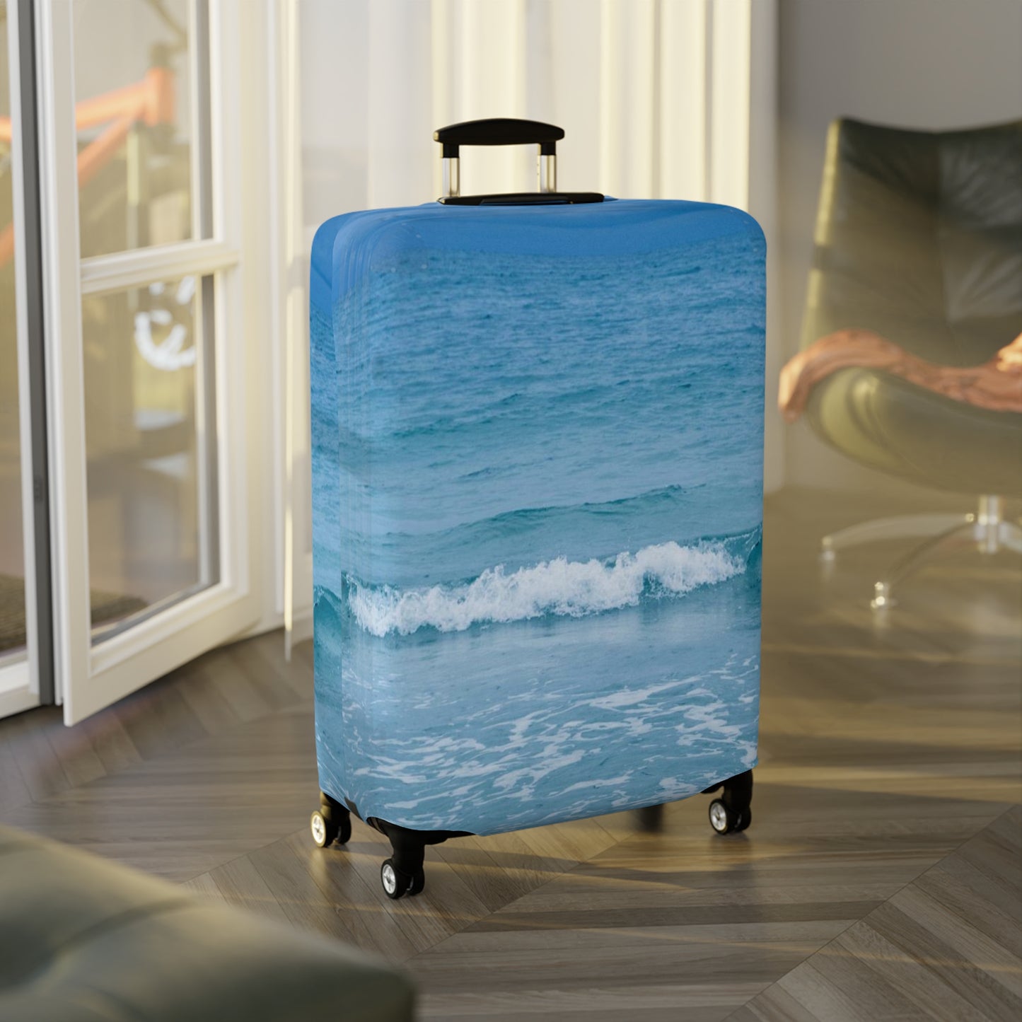 Blue Paradise Luggage Cover| Luggage Cover Elastic-spandex luggage Protector | Bag Cover | Travel Accessories | Gifts | Longboat Key