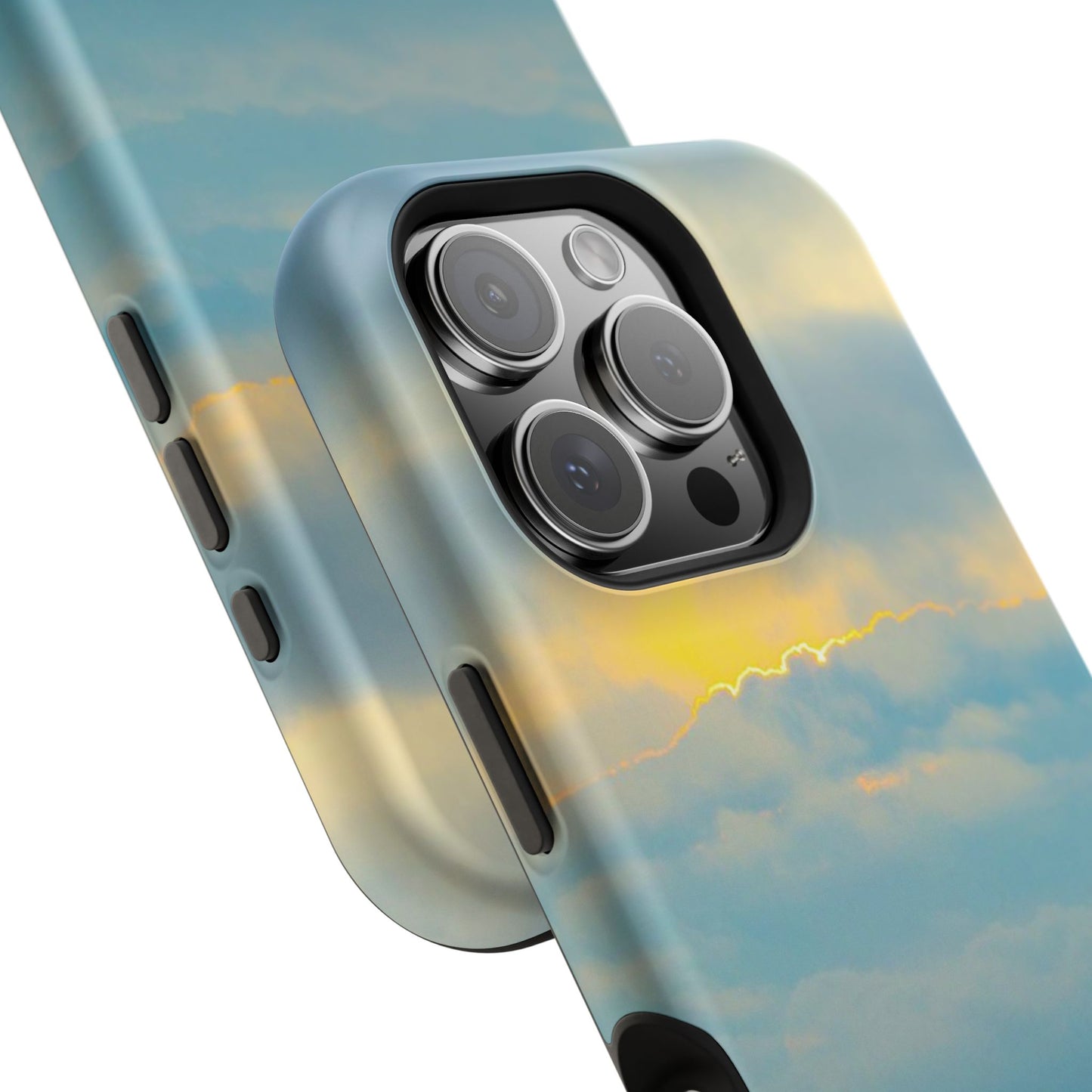 Baby Blues of Nantucket Sea Inspired MagSafe Tough Cases MagSafe Tough iPhone Cases|Durable and Flexible| Impact-resistant MagSafe|Electronic Accessories| Nantucket|Sunset