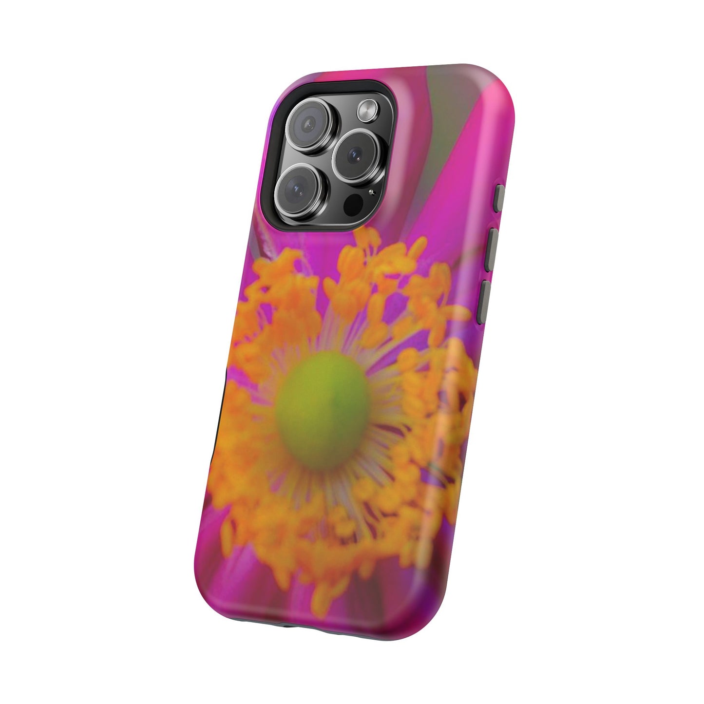 MagSafe Tough Cases Flower Pop Pink Floral Durable and Flexible Impact-resistant iPhone MagSafe Case| Aesthetics and Function MagSafe Case|Gifts|Great for Fall|Electronic Accessories|Martha's Vineyard