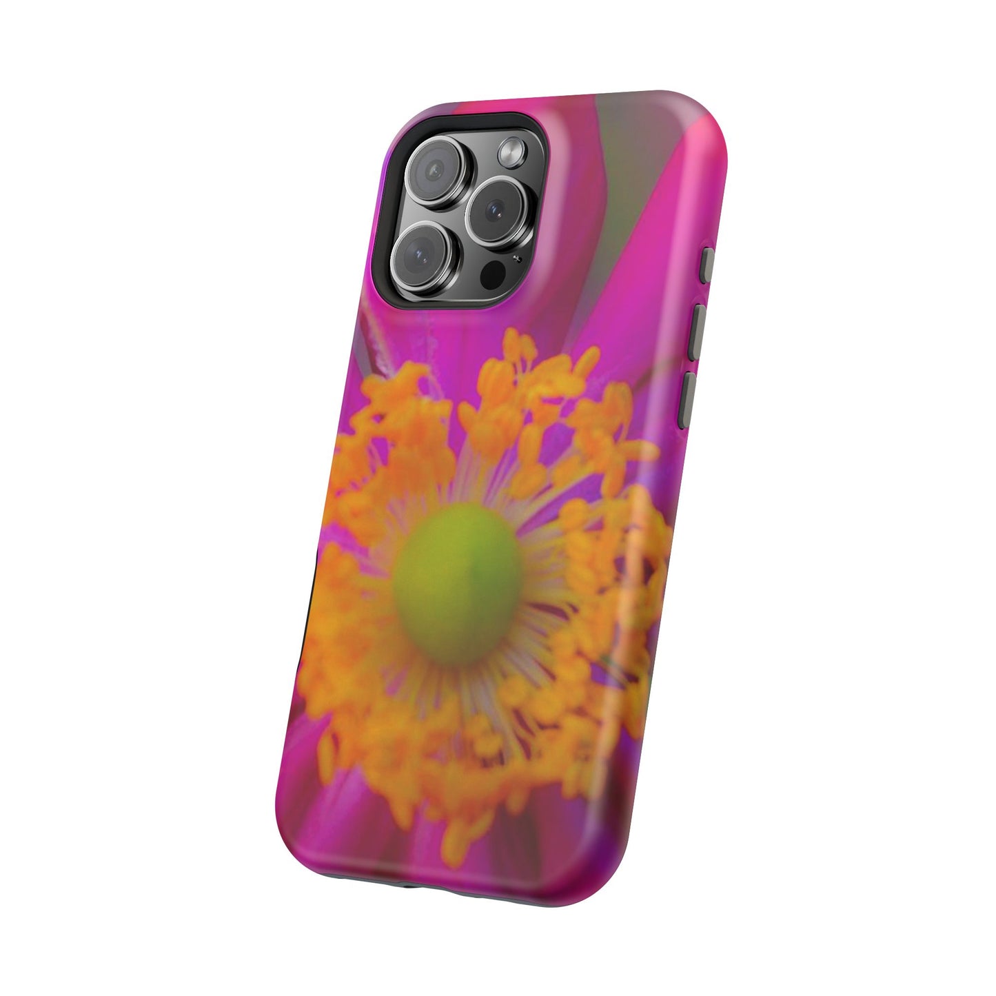 MagSafe Tough Cases Flower Pop Pink Floral Durable and Flexible Impact-resistant iPhone MagSafe Case| Aesthetics and Function MagSafe Case|Gifts|Great for Fall|Electronic Accessories|Martha's Vineyard
