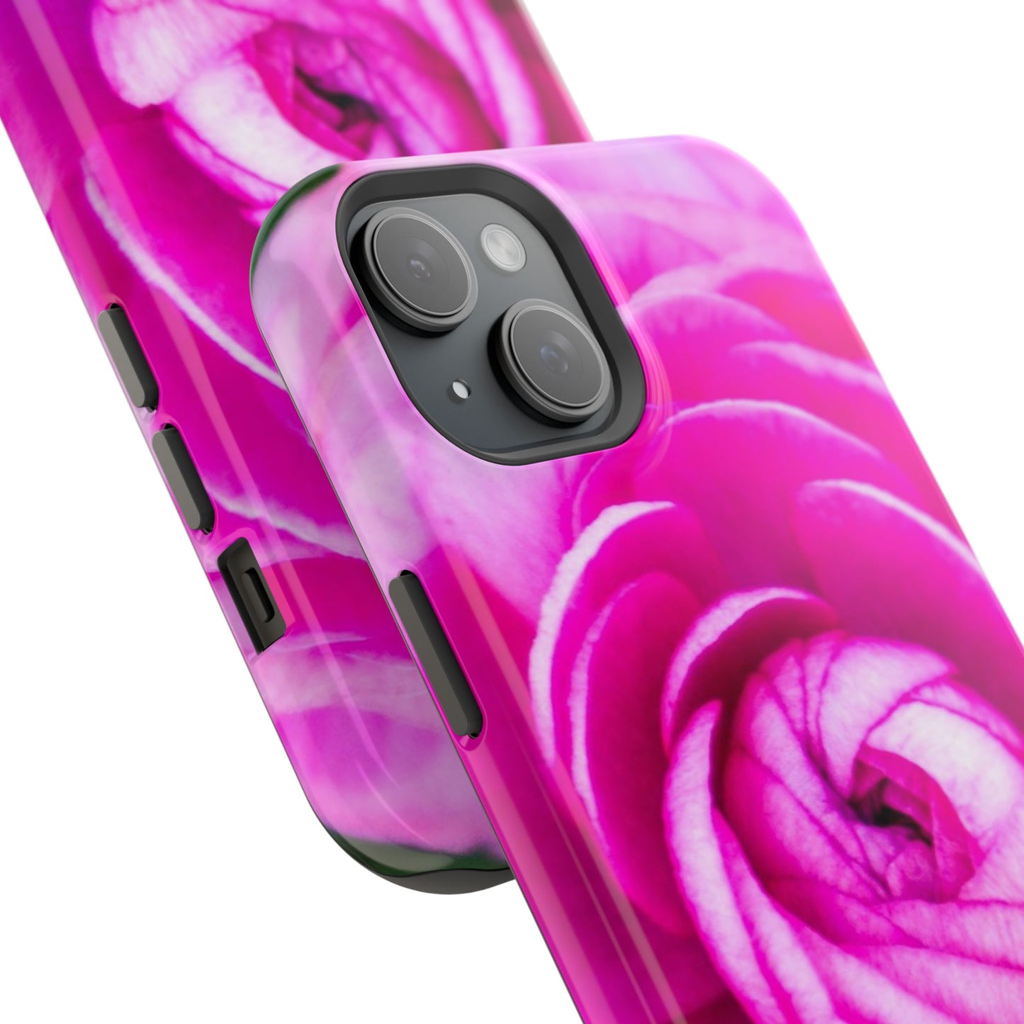 Blush Rose MagSafe Tough Phone Floral Pink Case| iPhone| Impact Resistant|Gifts|Electronic Accessories|MagSafe Charging Accessories|Martha's Vineyard|Great for Fall