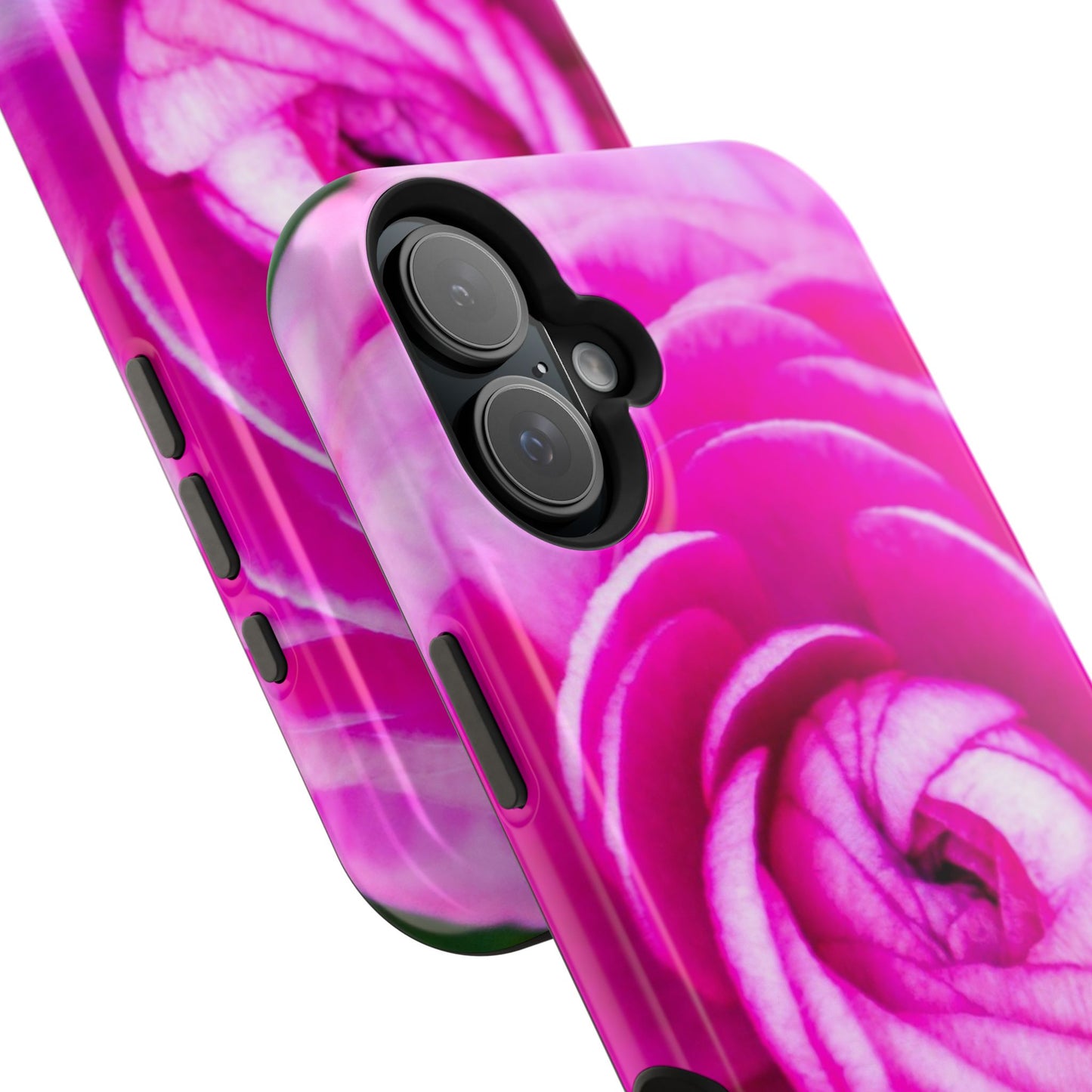 Blush Rose MagSafe Tough Phone Floral Pink Case| iPhone| Impact Resistant|Gifts|Electronic Accessories|MagSafe Charging Accessories|Martha's Vineyard|Great for Fall