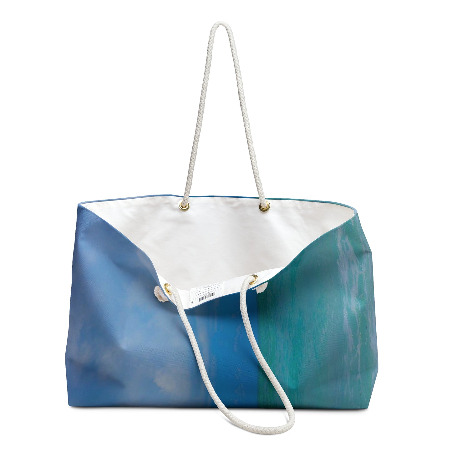 Blue Ocean Weekender Bag Oversized Weekender Beach Bag with Rope Handles