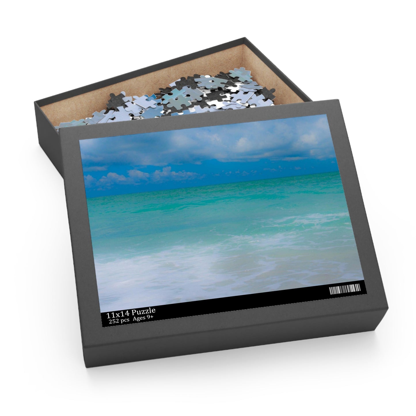 Indigo Blue Ocean Inspired Puzzle Gift-ready Box