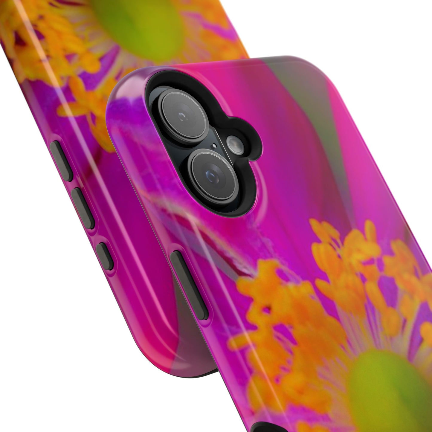 MagSafe Tough Cases Flower Pop Pink Floral Durable and Flexible Impact-resistant iPhone MagSafe Case| Aesthetics and Function MagSafe Case|Gifts|Great for Fall|Electronic Accessories|Martha's Vineyard