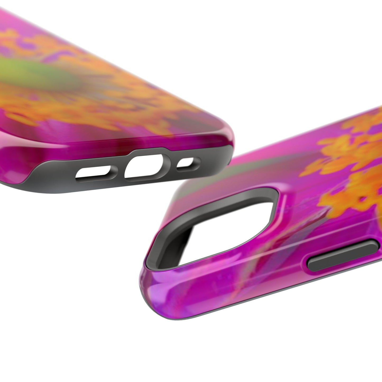 MagSafe Tough Cases Flower Pop Pink Floral Durable and Flexible Impact-resistant iPhone MagSafe Case| Aesthetics and Function MagSafe Case|Gifts|Great for Fall|Electronic Accessories|Martha's Vineyard