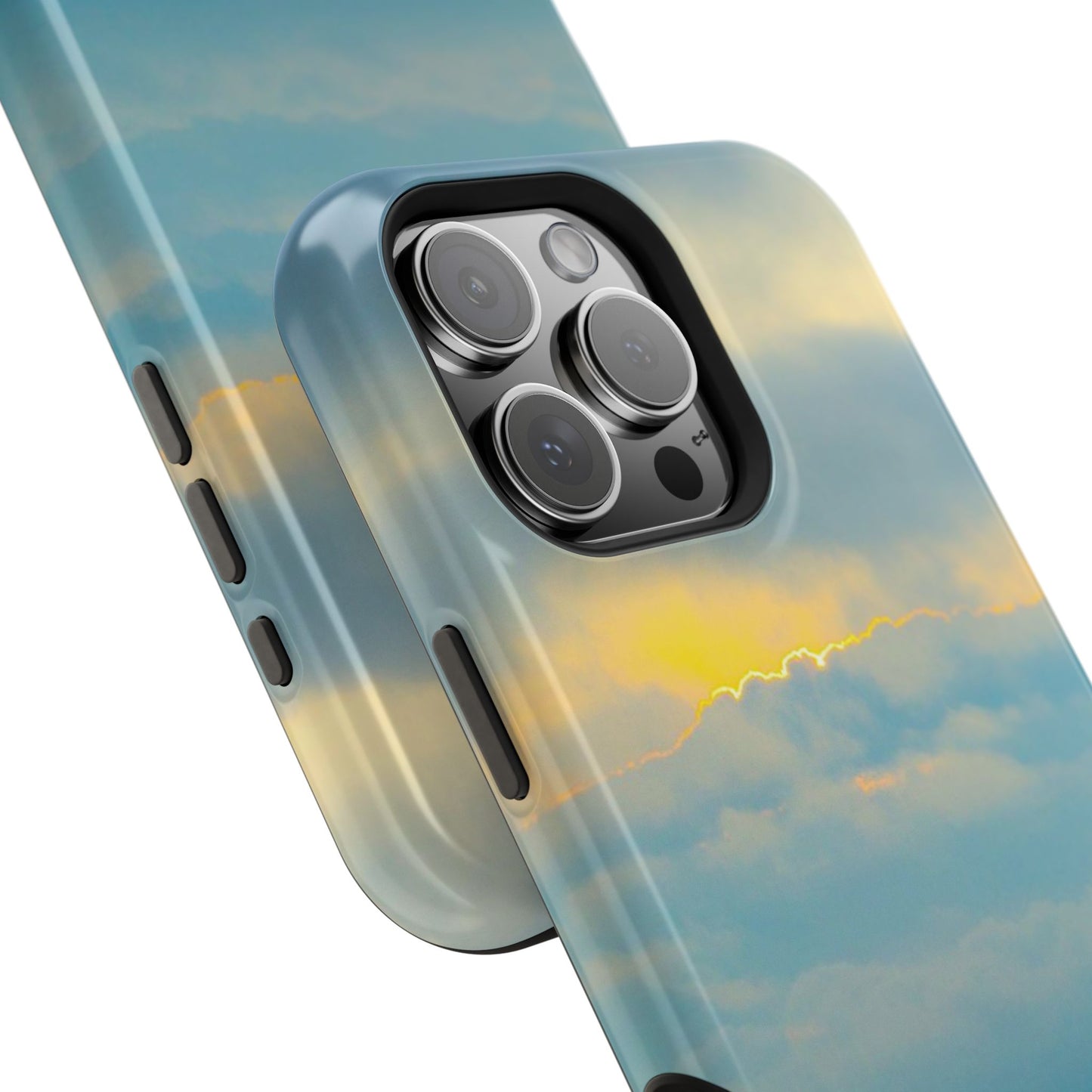 Baby Blues of Nantucket Sea Inspired MagSafe Tough Cases MagSafe Tough iPhone Cases|Durable and Flexible| Impact-resistant MagSafe|Electronic Accessories| Nantucket|Sunset
