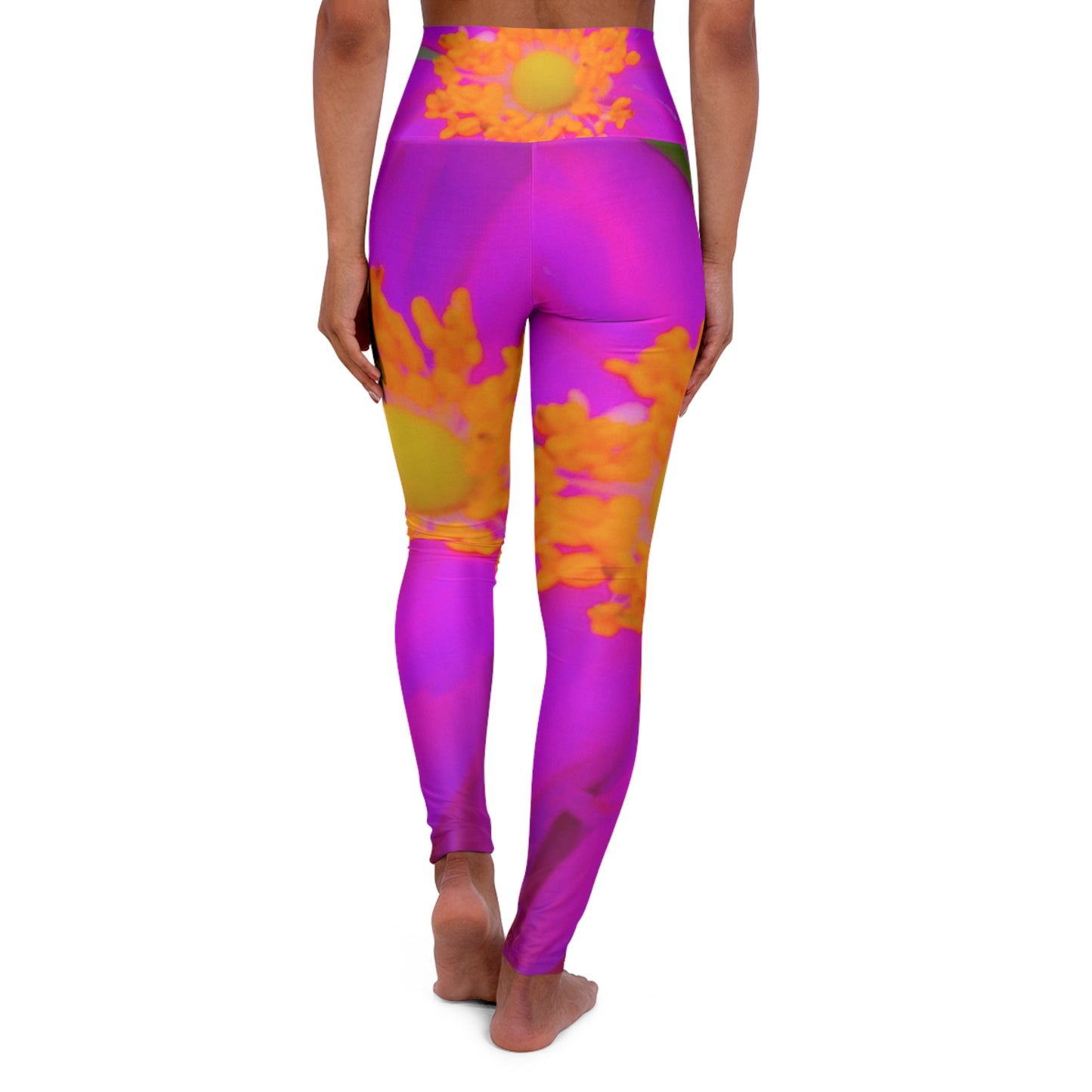 High Waisted Yoga Leggings| (AOP)| Skinny Fit Floral Yoga Leggings