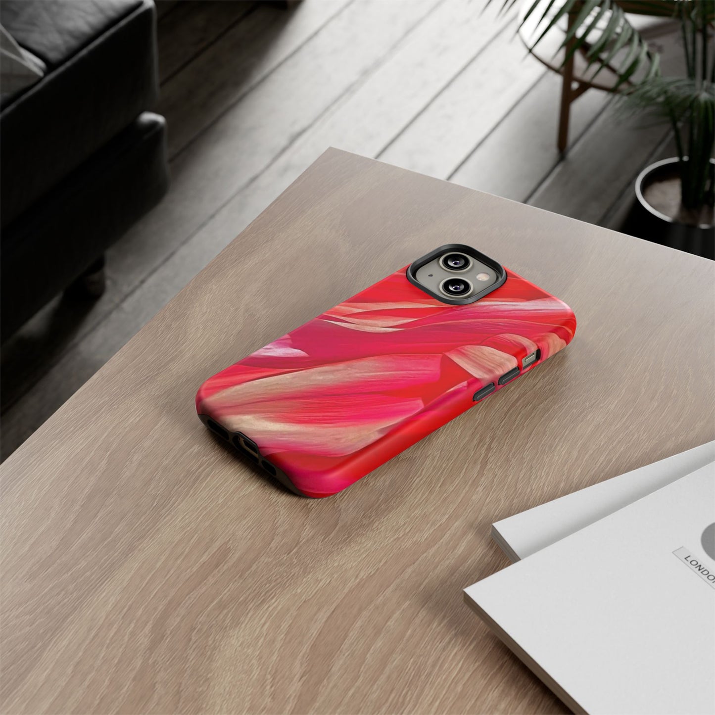 Ribbons of Color Floral Phone Case|Ribbons of Color for Apple iPhone| Samsung Galaxy| Google Pixel|Ruby|Electronic Accessories|Great for Fall|Nantucket