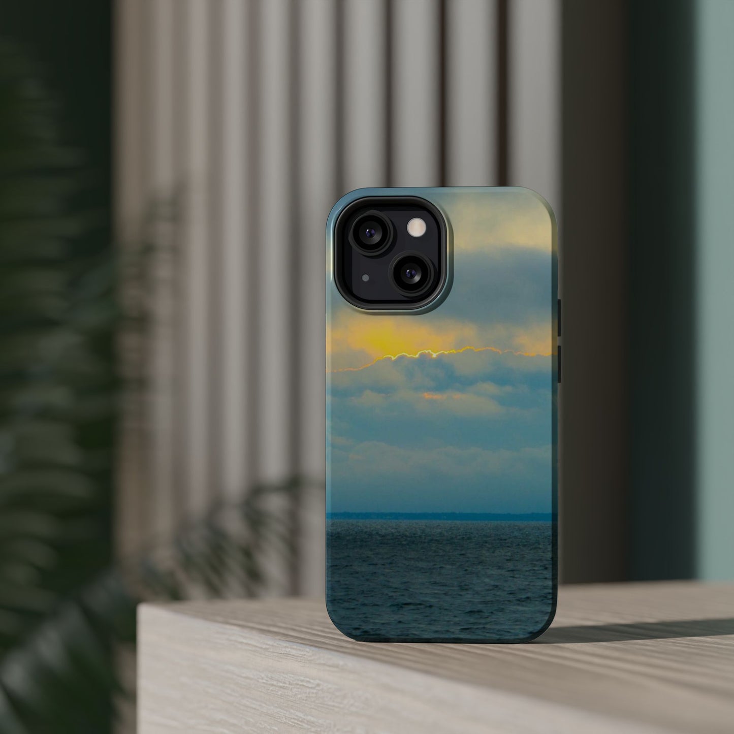 Baby Blues of Nantucket Sea Inspired MagSafe Tough Cases MagSafe Tough iPhone Cases|Durable and Flexible| Impact-resistant MagSafe|Electronic Accessories| Nantucket|Sunset