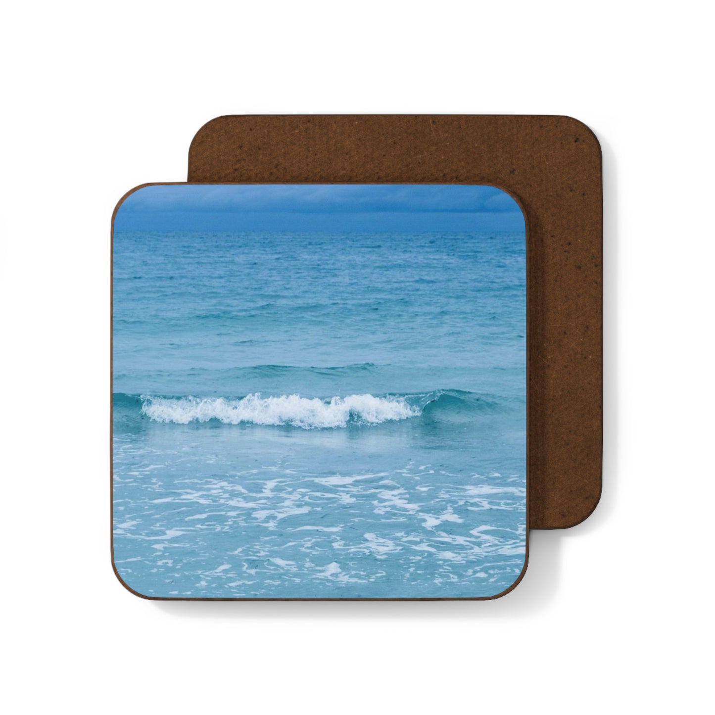 Blue Paradise Hardboard Back Coaster Stylish Coaster Housewarming Gift
