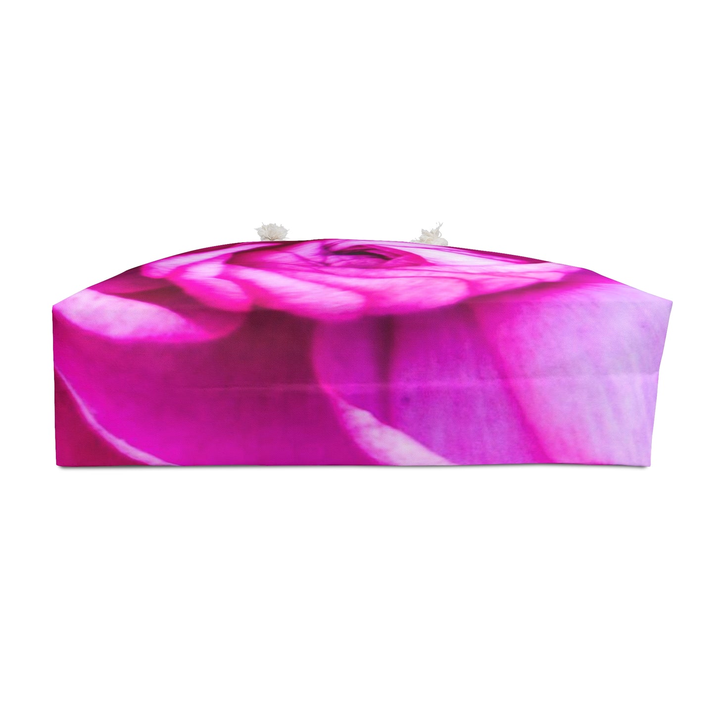 Pink Rose Weekender Bag| Flora Oversized Beach Tote Bag with Rope Handles