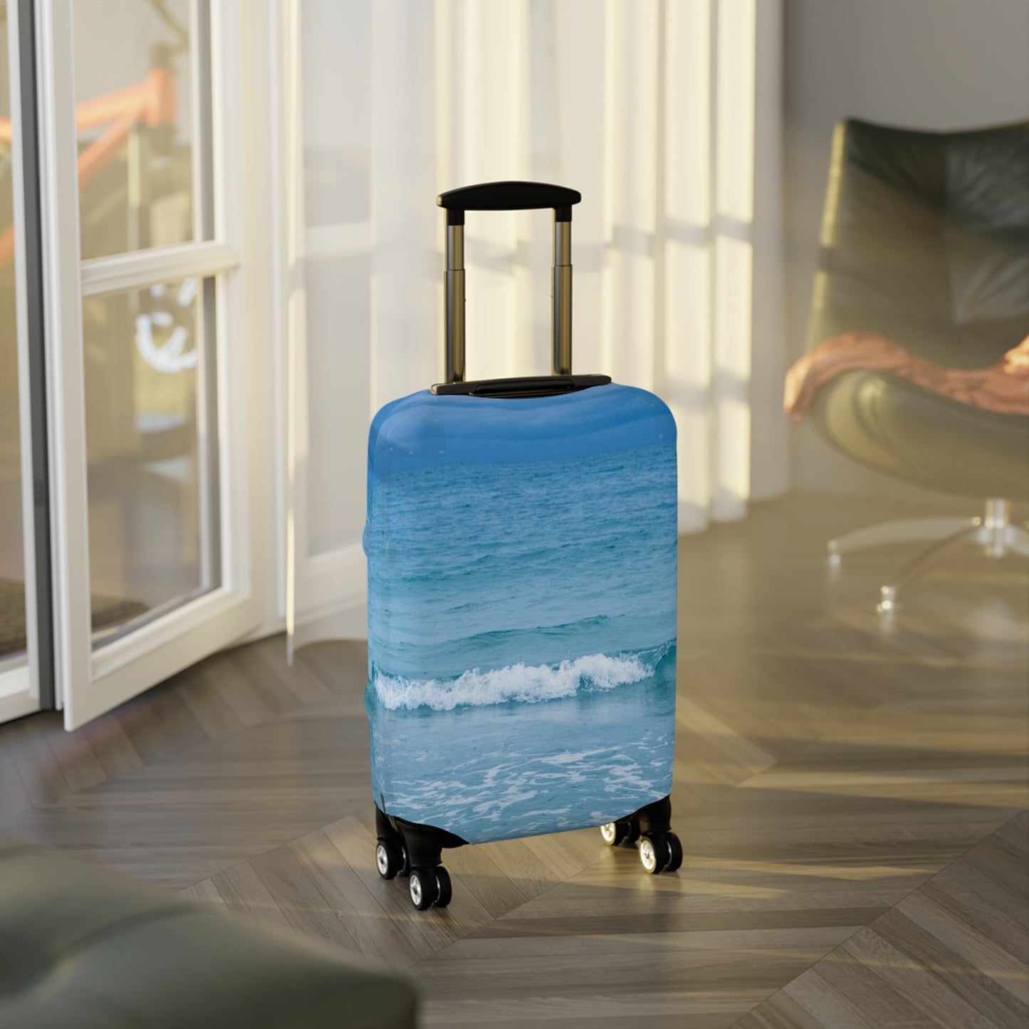 Blue Paradise Luggage Cover| Luggage Cover Elastic-spandex luggage Protector | Bag Cover | Travel Accessories | Gifts | Longboat Key