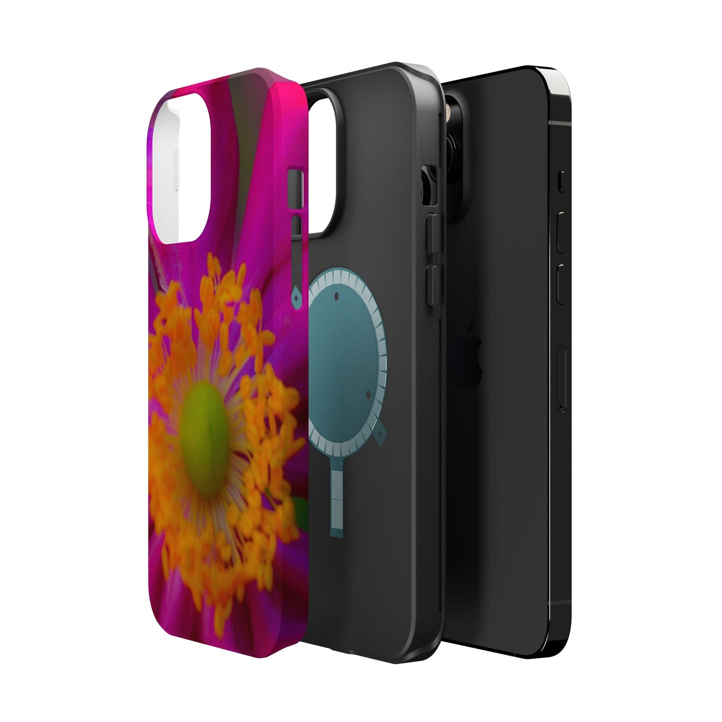 MagSafe Tough Cases Flower Pop Pink Floral Durable and Flexible Impact-resistant iPhone MagSafe Case| Aesthetics and Function MagSafe Case|Gifts|Great for Fall|Electronic Accessories|Martha's Vineyard