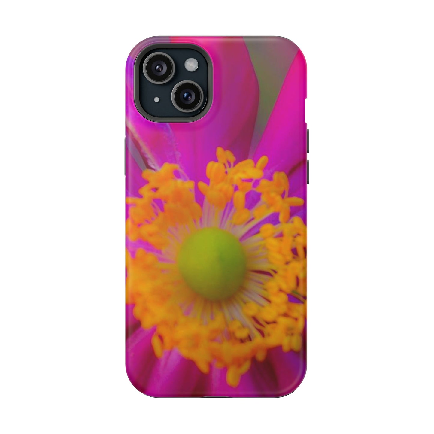 MagSafe Tough Cases Flower Pop Pink Floral Durable and Flexible Impact-resistant iPhone MagSafe Case| Aesthetics and Function MagSafe Case|Gifts|Great for Fall|Electronic Accessories|Martha's Vineyard