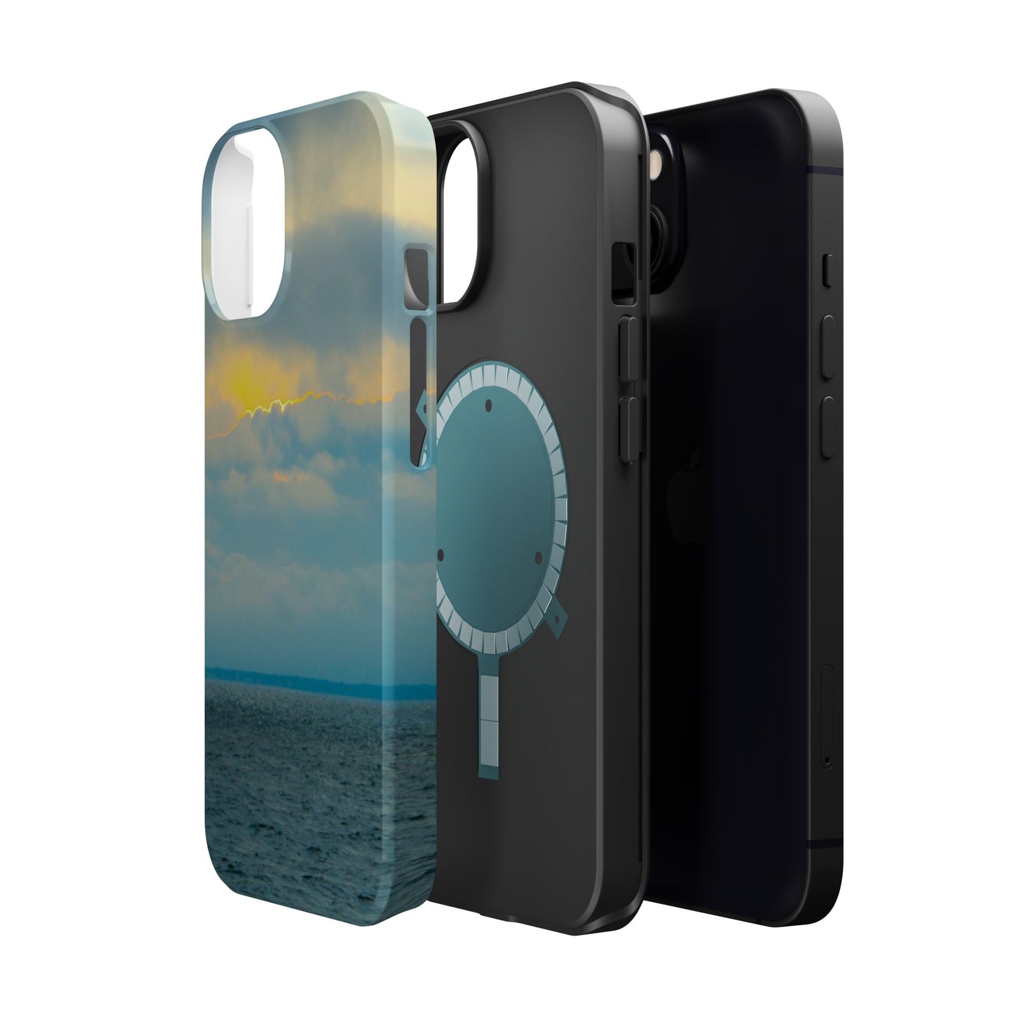 Baby Blues of Nantucket Sea Inspired MagSafe Tough Cases MagSafe Tough iPhone Cases|Durable and Flexible| Impact-resistant MagSafe|Electronic Accessories| Nantucket|Sunset