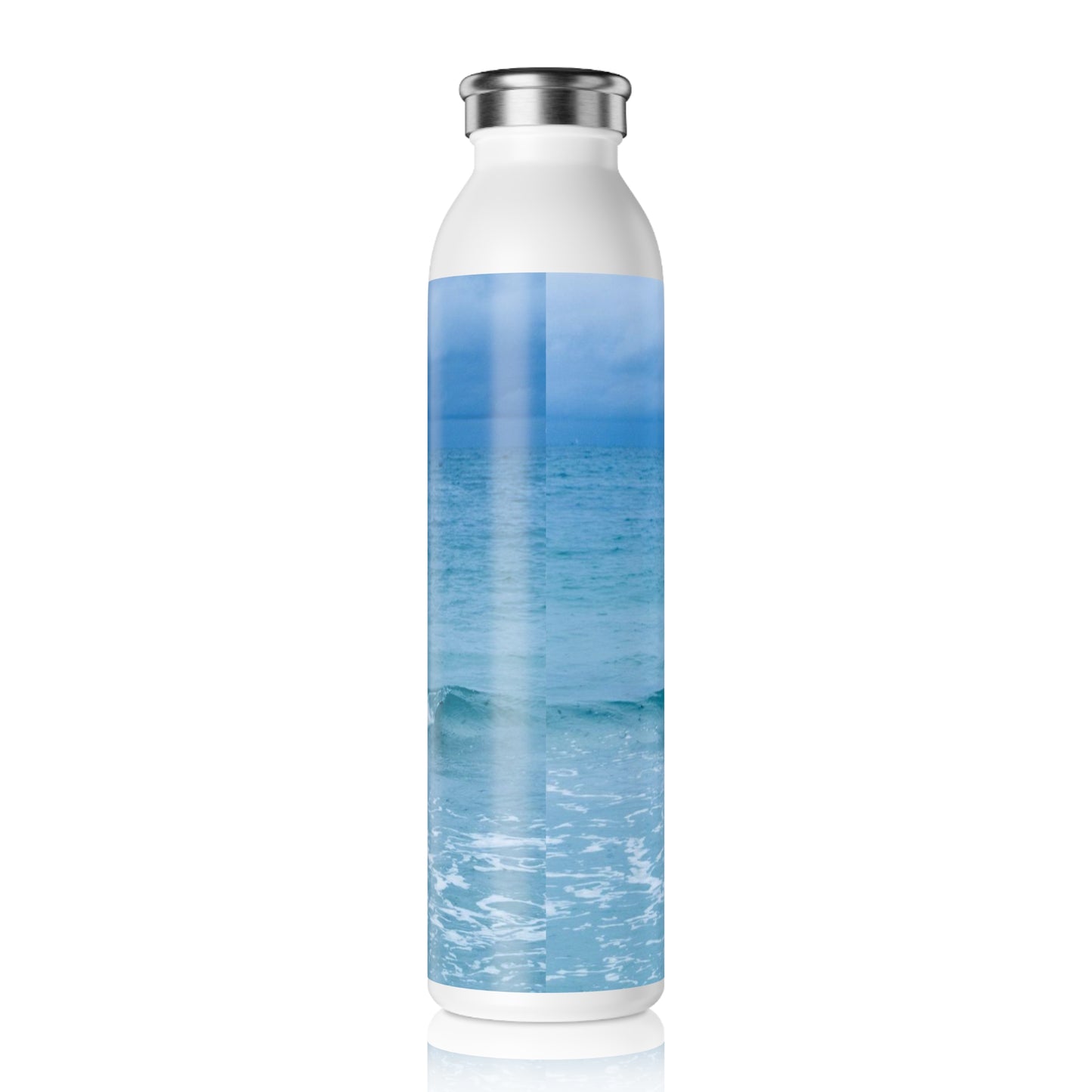 Blue Paradise Slim Water Bottle Slim Water Bottle 20oz double-wall Stainless Steel Bottle Hot and Cold Beverage