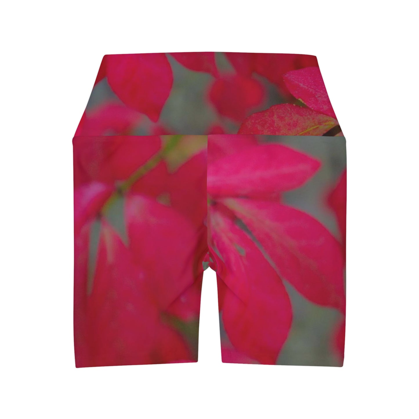 High Waisted Floral Yoga Shorts| Short Yoga Leggings