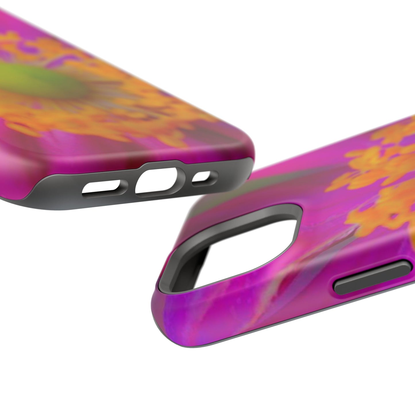 MagSafe Tough Cases Flower Pop Pink Floral Durable and Flexible Impact-resistant iPhone MagSafe Case| Aesthetics and Function MagSafe Case|Gifts|Great for Fall|Electronic Accessories|Martha's Vineyard