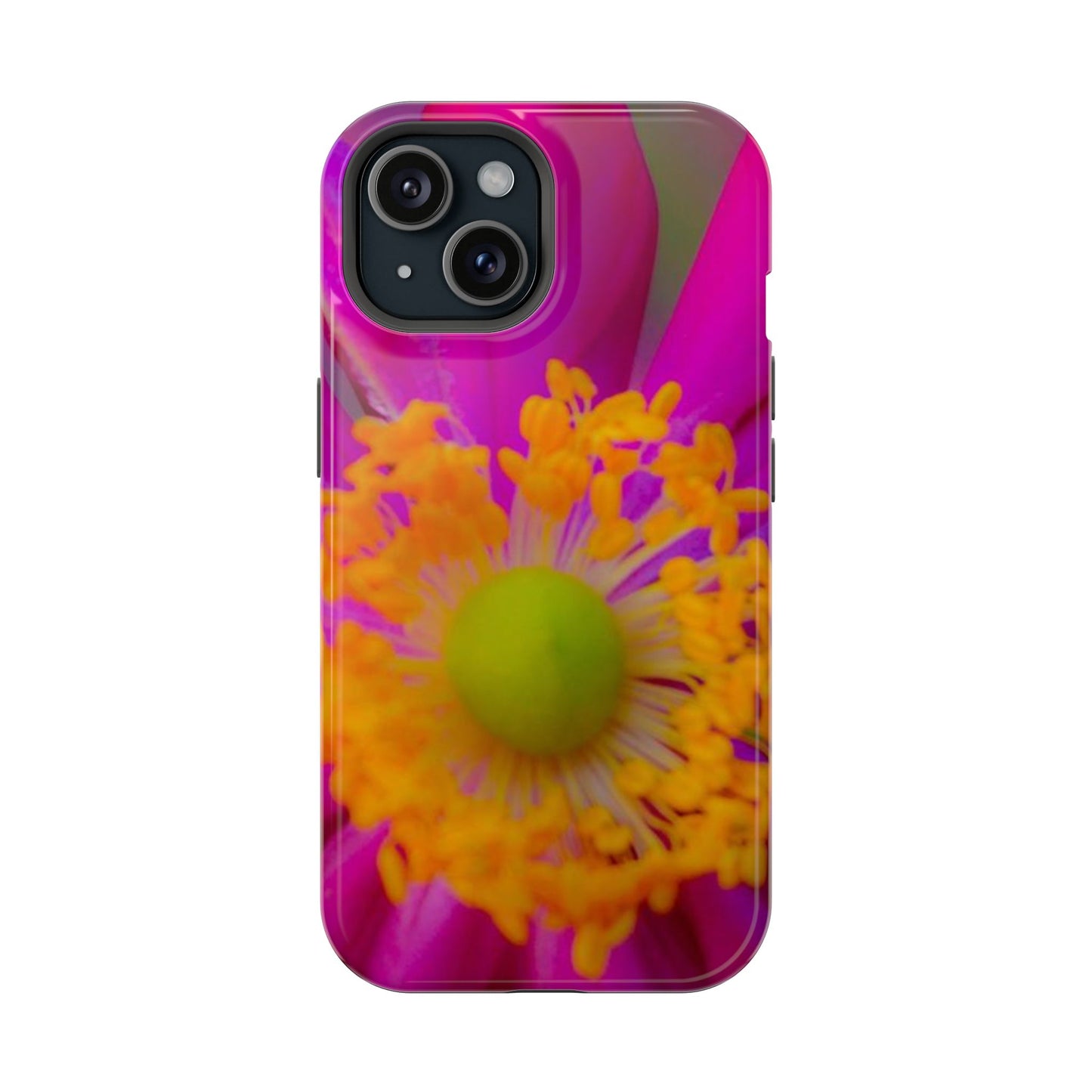 MagSafe Tough Cases Flower Pop Pink Floral Durable and Flexible Impact-resistant iPhone MagSafe Case| Aesthetics and Function MagSafe Case|Gifts|Great for Fall|Electronic Accessories|Martha's Vineyard