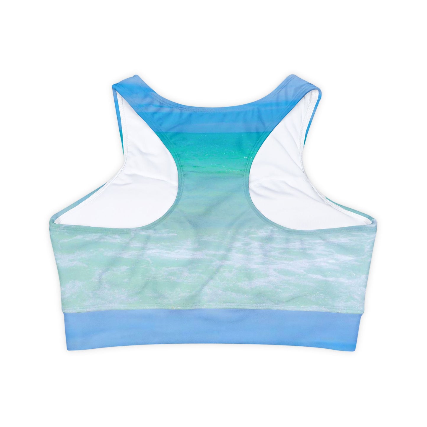 Padded Sports Bra|Racerback Fully Lined Floral Padded Sports Bra|Yoga-friendly
