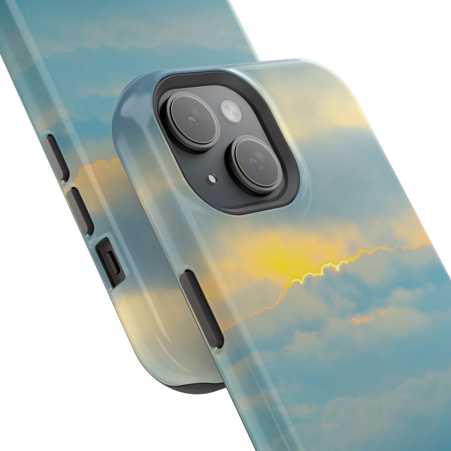 Baby Blues of Nantucket Sea Inspired MagSafe Tough Cases MagSafe Tough iPhone Cases|Durable and Flexible| Impact-resistant MagSafe|Electronic Accessories| Nantucket|Sunset