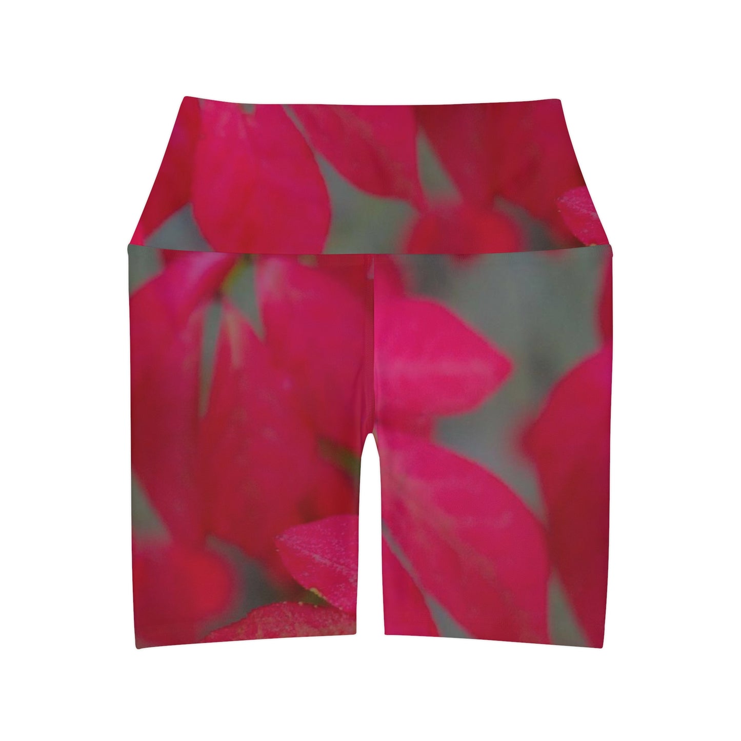 High Waisted Floral Yoga Shorts| Short Yoga Leggings