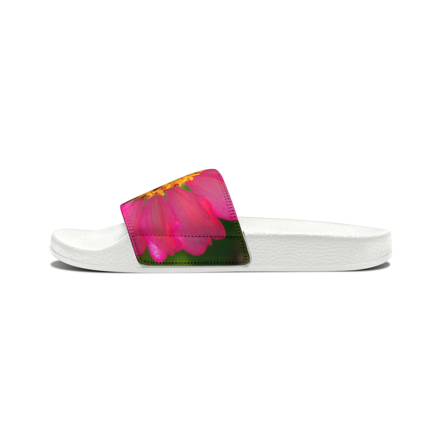 Perfect Perfection Women's PU Slide Sandals Slide-on Floral Sandals For Women Summer Floral Slide Shoes