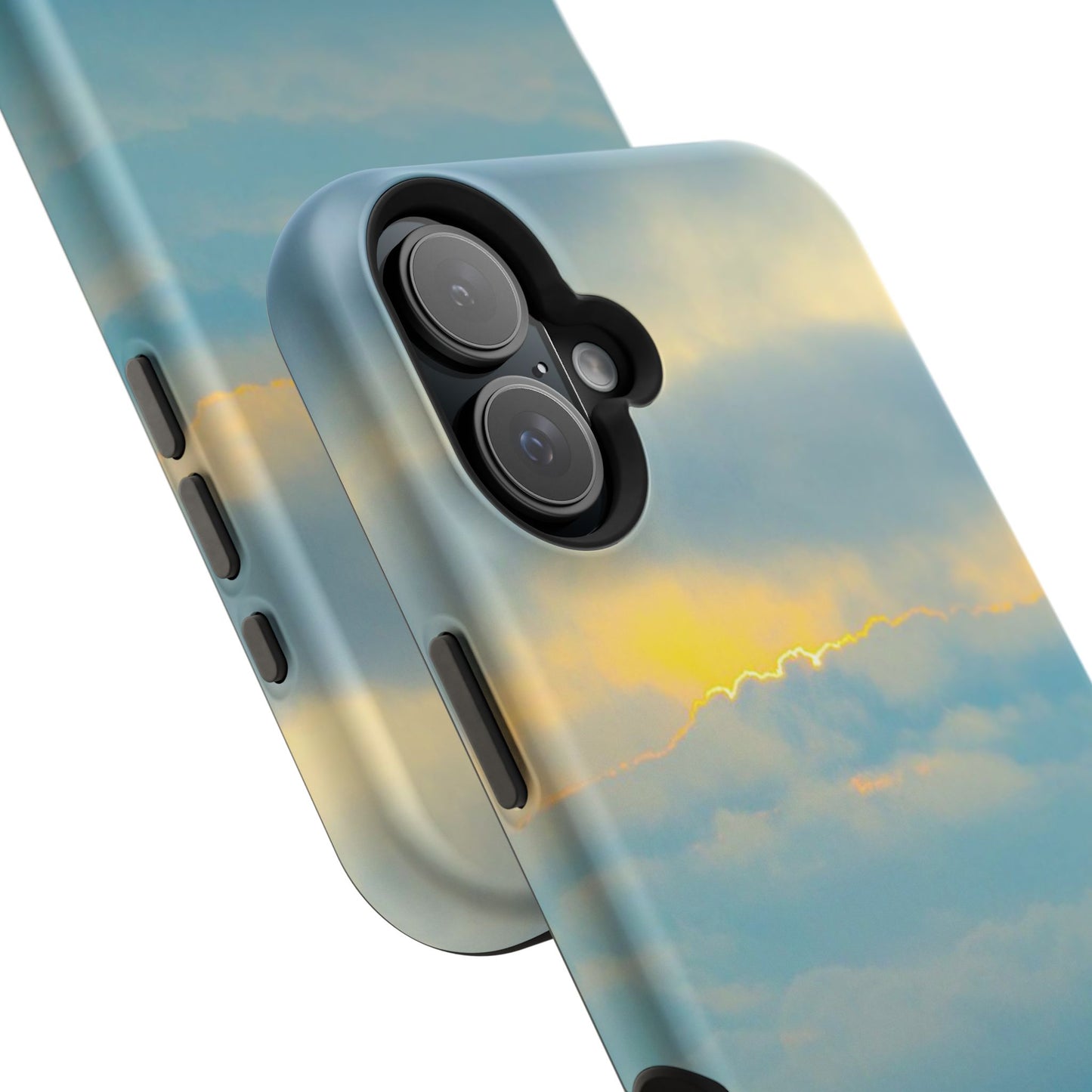 Baby Blues of Nantucket Sea Inspired MagSafe Tough Cases MagSafe Tough iPhone Cases|Durable and Flexible| Impact-resistant MagSafe|Electronic Accessories| Nantucket|Sunset