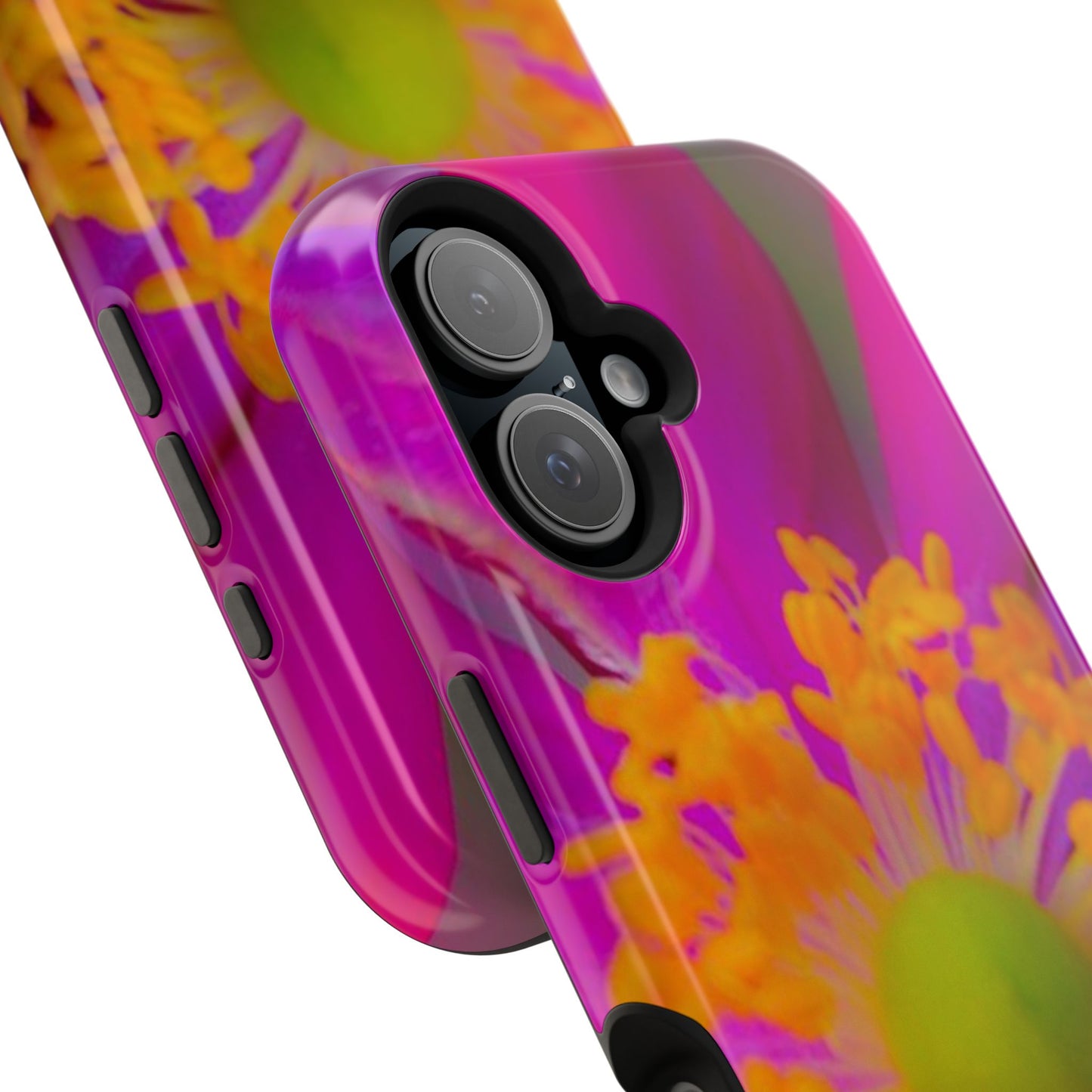 MagSafe Tough Cases Flower Pop Pink Floral Durable and Flexible Impact-resistant iPhone MagSafe Case| Aesthetics and Function MagSafe Case|Gifts|Great for Fall|Electronic Accessories|Martha's Vineyard