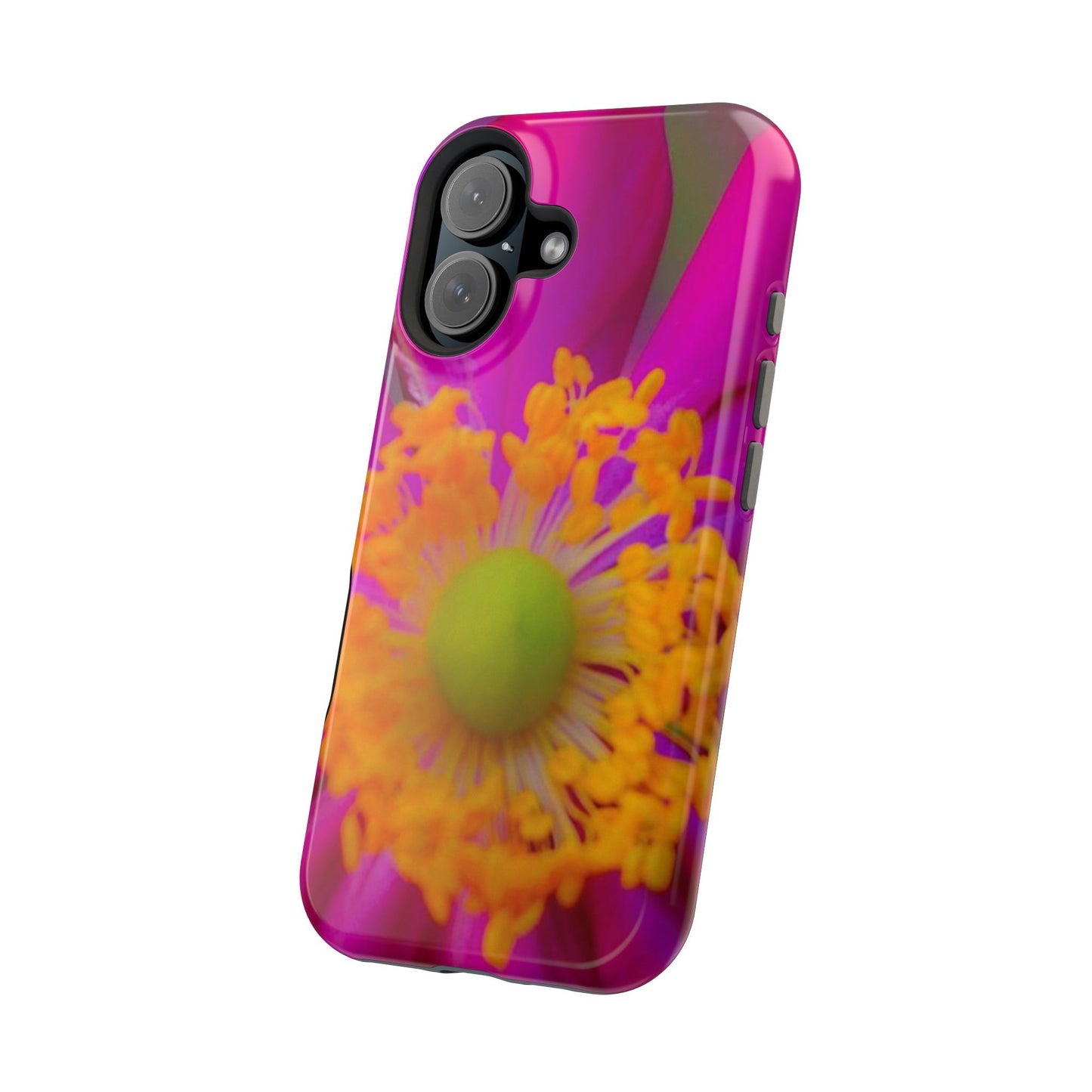 MagSafe Tough Cases Flower Pop Pink Floral Durable and Flexible Impact-resistant iPhone MagSafe Case| Aesthetics and Function MagSafe Case|Gifts|Great for Fall|Electronic Accessories|Martha's Vineyard