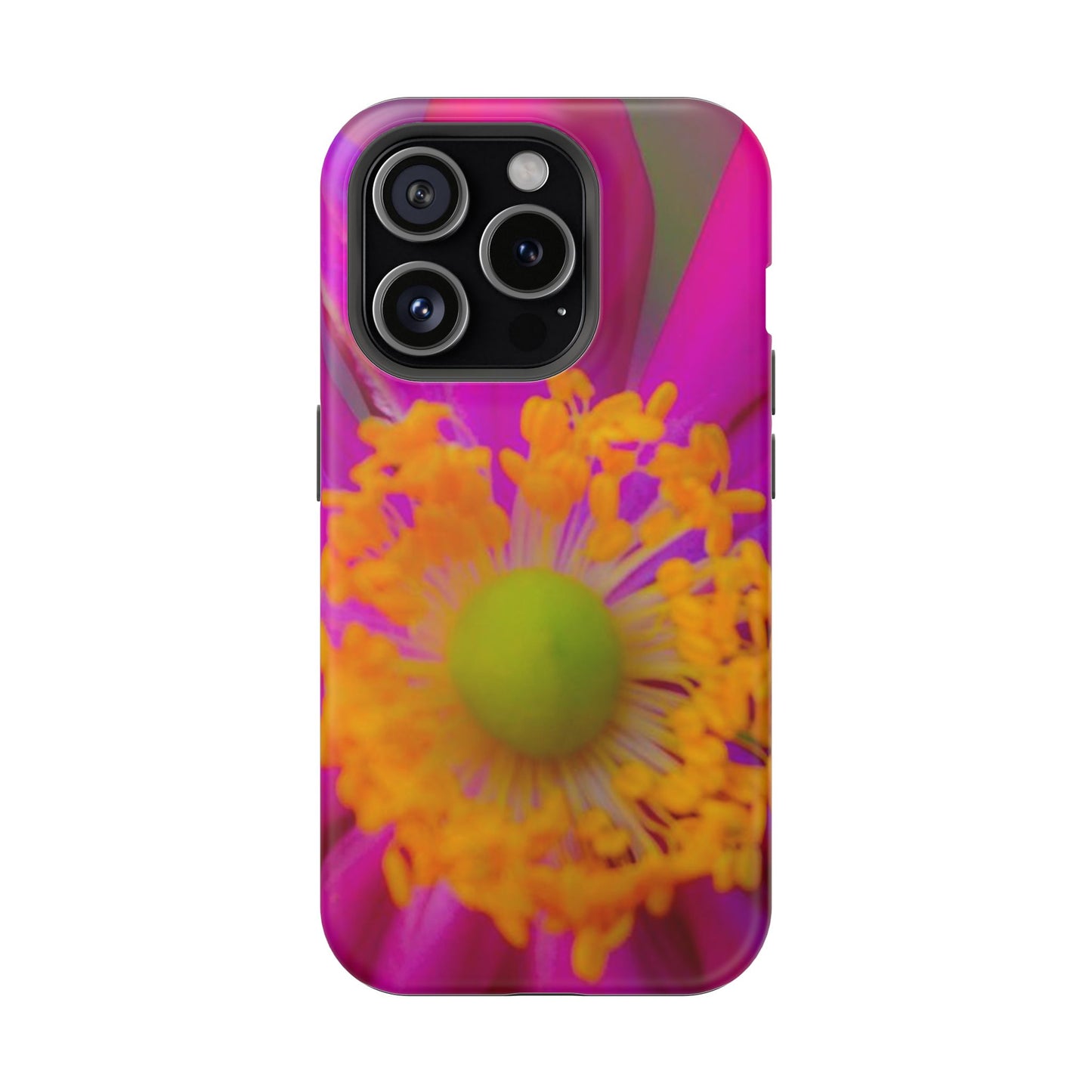 MagSafe Tough Cases Flower Pop Pink Floral Durable and Flexible Impact-resistant iPhone MagSafe Case| Aesthetics and Function MagSafe Case|Gifts|Great for Fall|Electronic Accessories|Martha's Vineyard