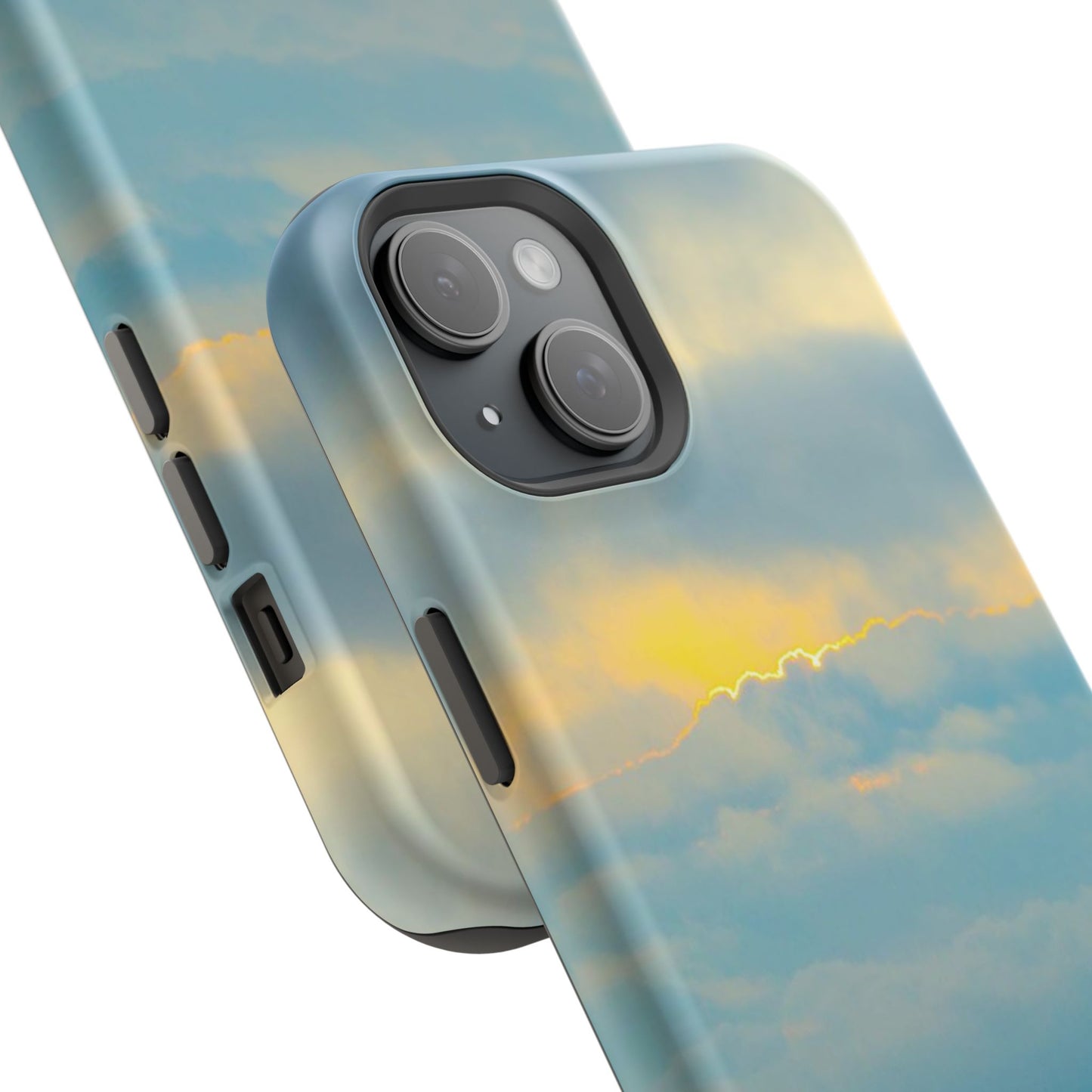 Baby Blues of Nantucket Sea Inspired MagSafe Tough Cases MagSafe Tough iPhone Cases|Durable and Flexible| Impact-resistant MagSafe|Electronic Accessories| Nantucket|Sunset