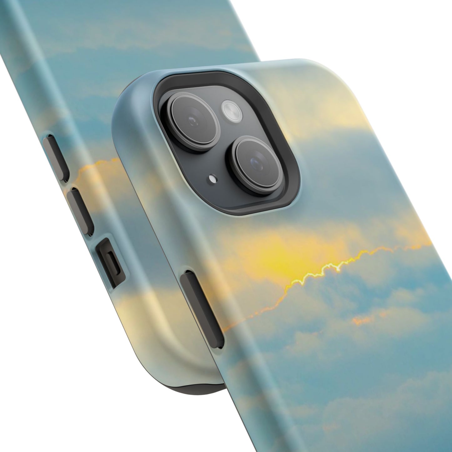 Baby Blues of Nantucket Sea Inspired MagSafe Tough Cases MagSafe Tough iPhone Cases|Durable and Flexible| Impact-resistant MagSafe|Electronic Accessories| Nantucket|Sunset