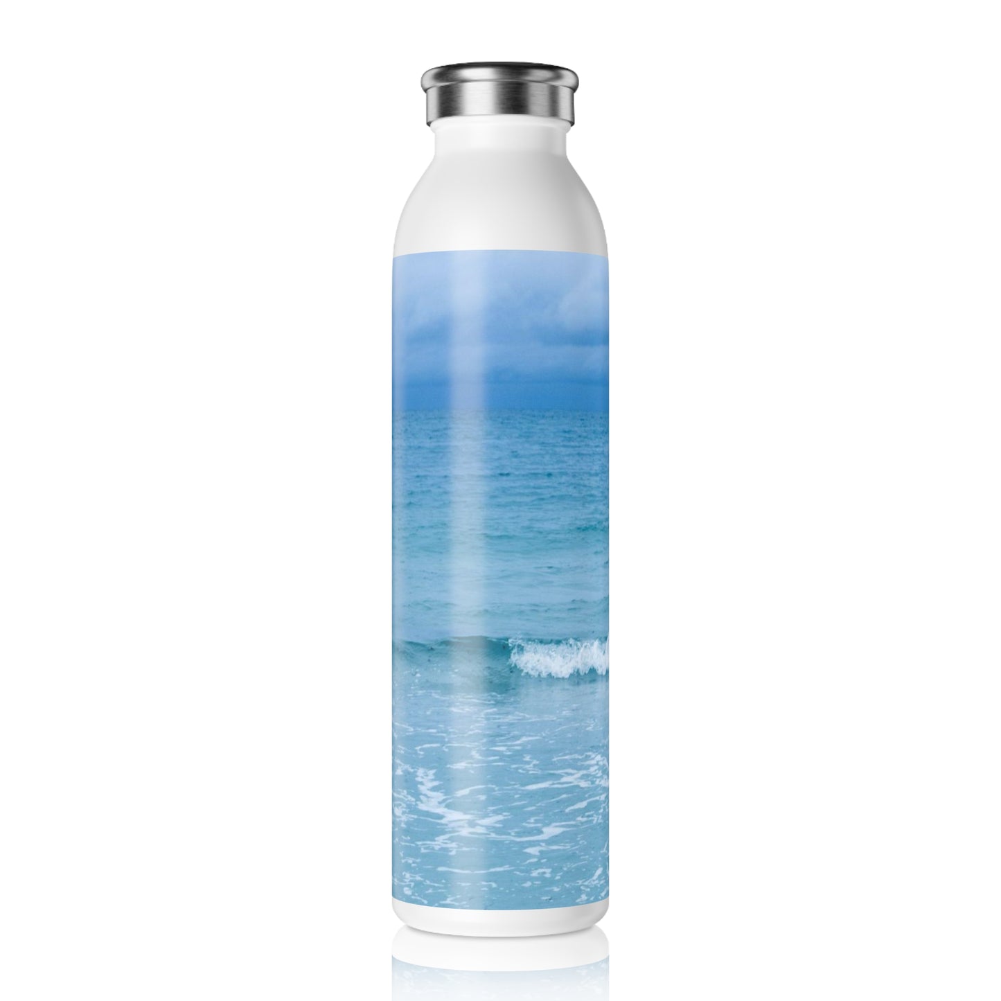 Blue Paradise Slim Water Bottle Slim Water Bottle 20oz double-wall Stainless Steel Bottle Hot and Cold Beverage
