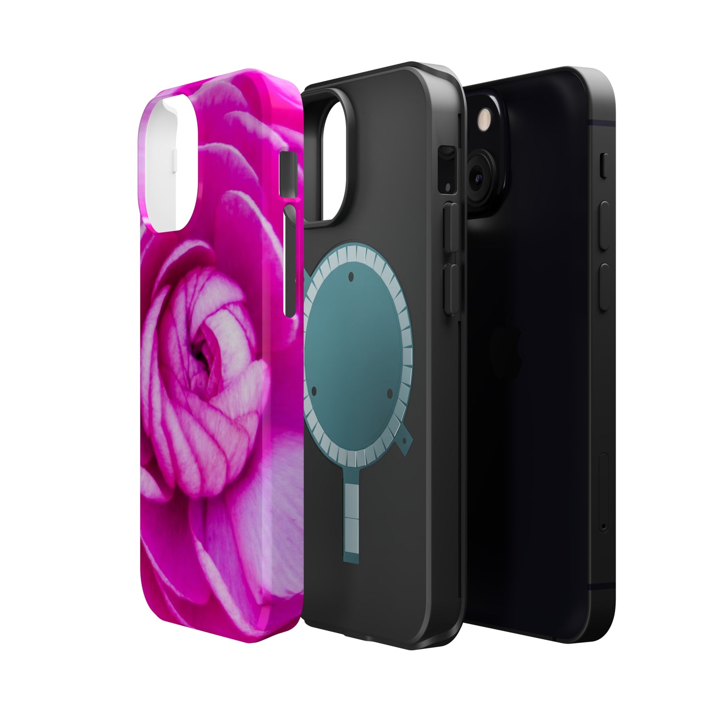Rose Blush MagSafe Tough Cases Rose MagSafe Tough Cases Pink Durable and Flexible Impact-resistant MagSafe Case Aesthetics and Function