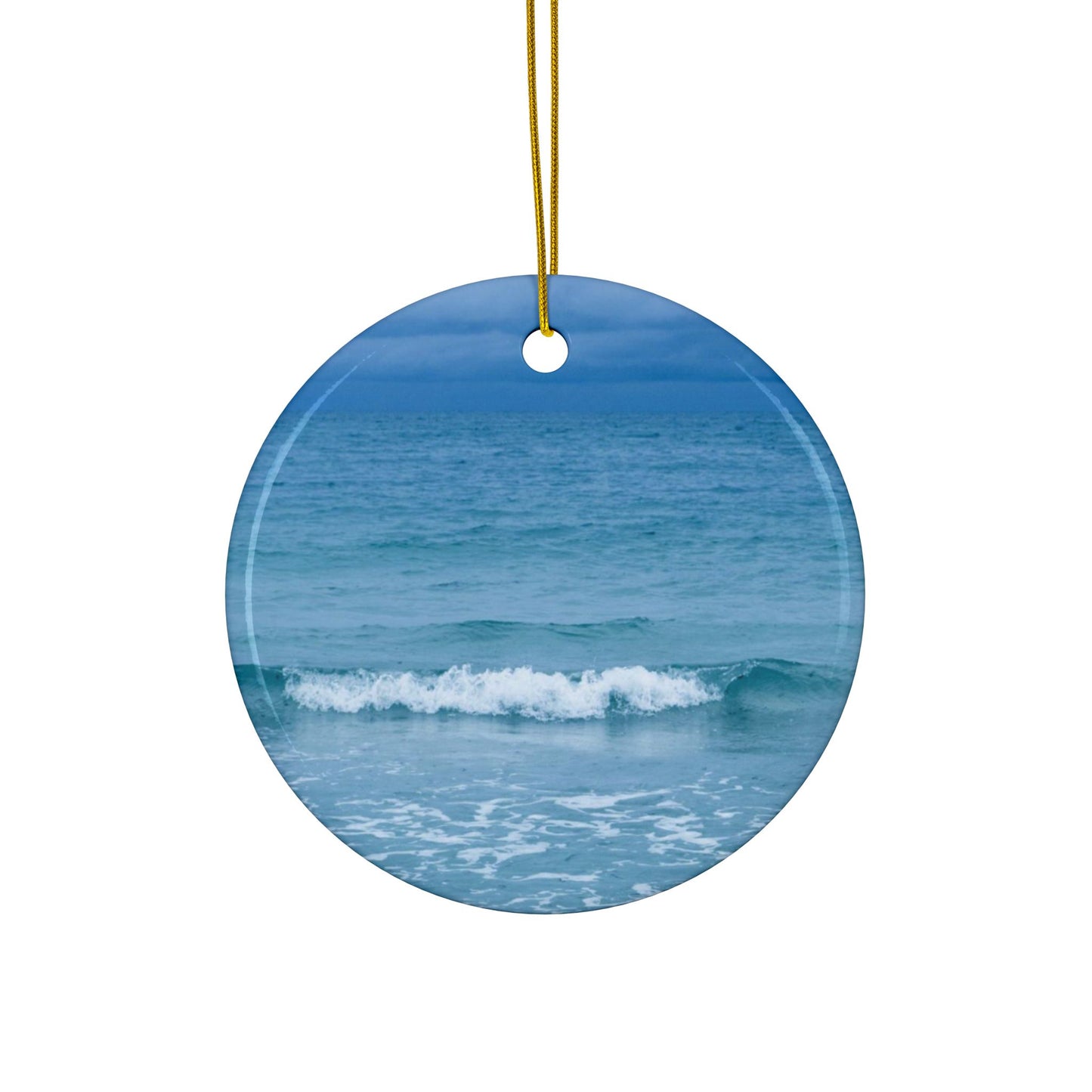 Blue Paradise Ceramic Ornaments| Sea Inspired Christmas Ornament| Holiday Accessories| Christmas Tree Decorations| Siesta Key|