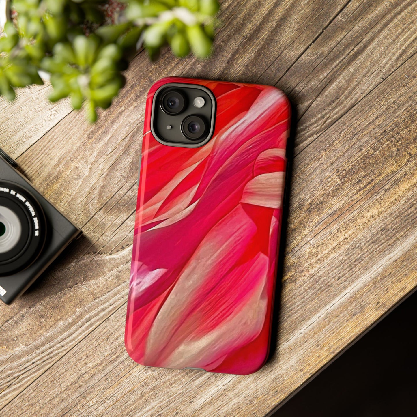 Ribbons of Color Floral Phone Case|Ribbons of Color for Apple iPhone| Samsung Galaxy| Google Pixel|Ruby|Electronic Accessories|Great for Fall|Nantucket